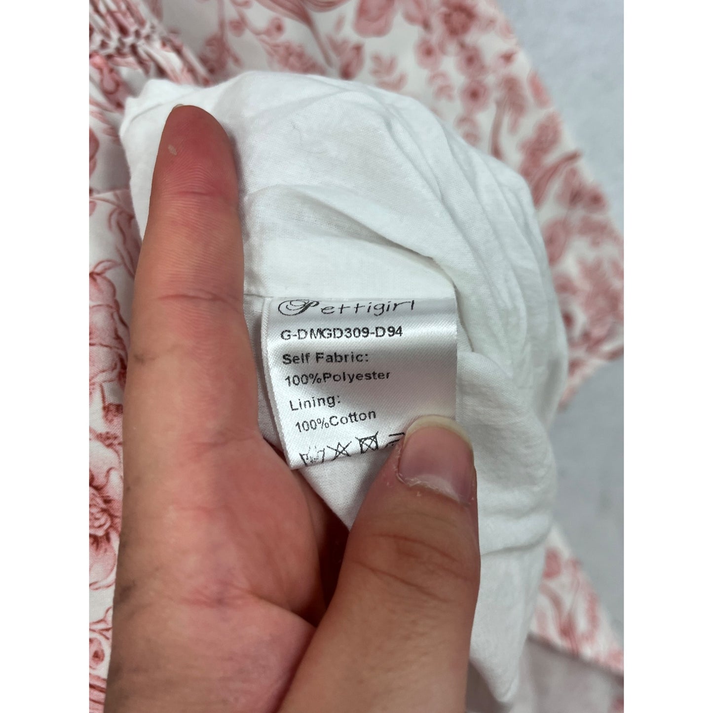 Floral Long-Sleeve Smocked Dress By Prettigirl Size 6 #8936