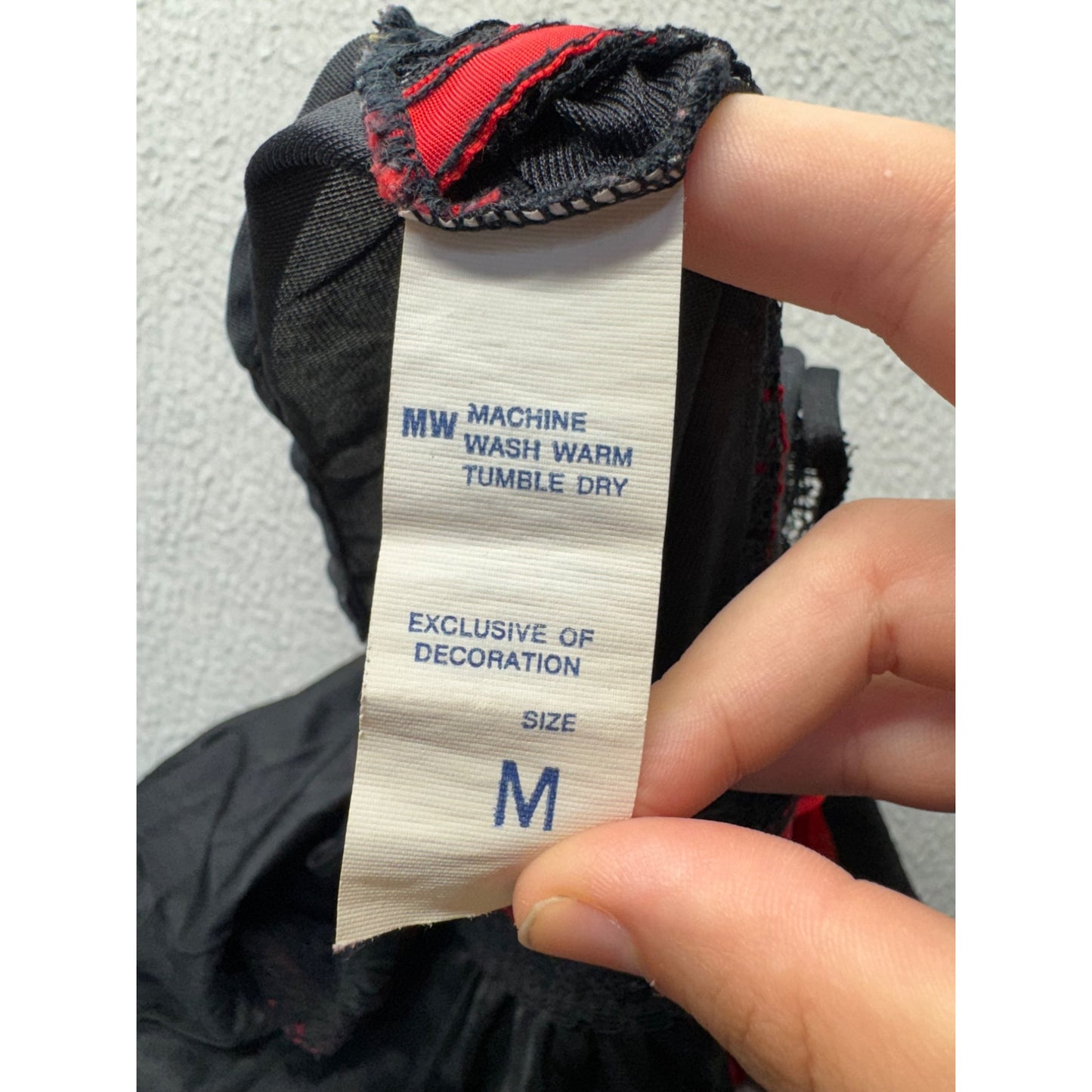 Babydoll Lingerie With Red Satin Accents & Adjustable Straps Size M #9989