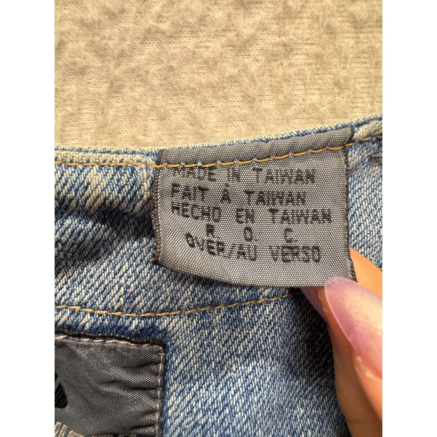 Lizwear Denim Vest With Button Closure & Pockets Size S #9554