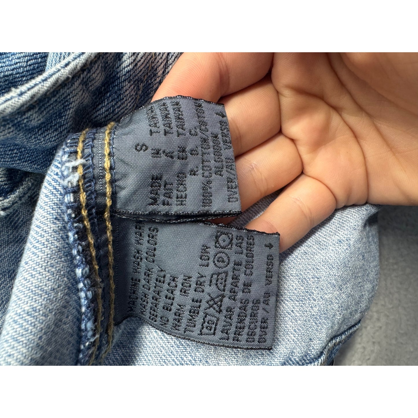 Lizwear Denim Vest With Button Closure & Pockets Size S #9554