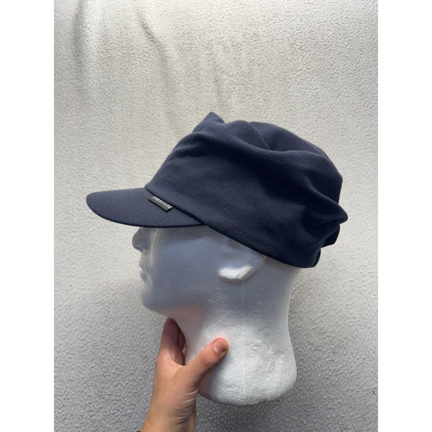 Forbusite Navy Blue Adjustable Military-Style Cap With Elastic Back #9903