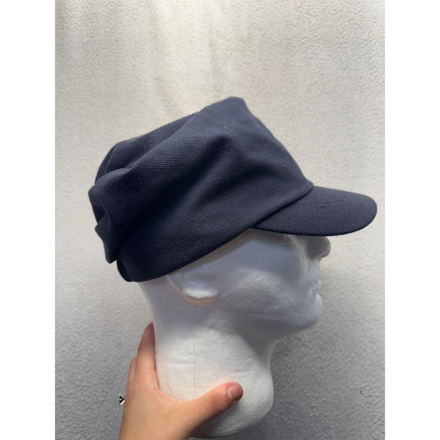 Forbusite Navy Blue Adjustable Military-Style Cap With Elastic Back #9903