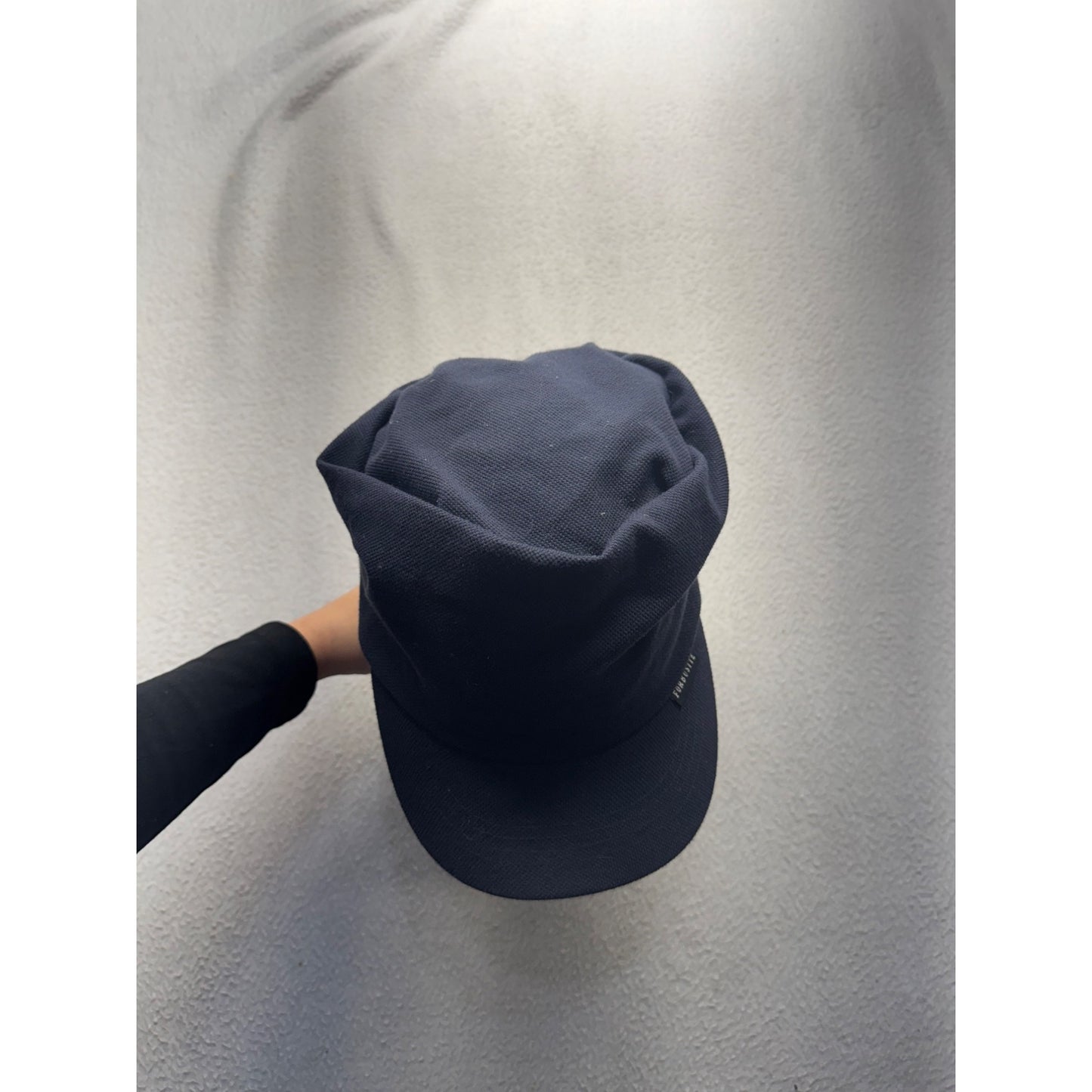 Forbusite Navy Blue Adjustable Military-Style Cap With Elastic Back #9903