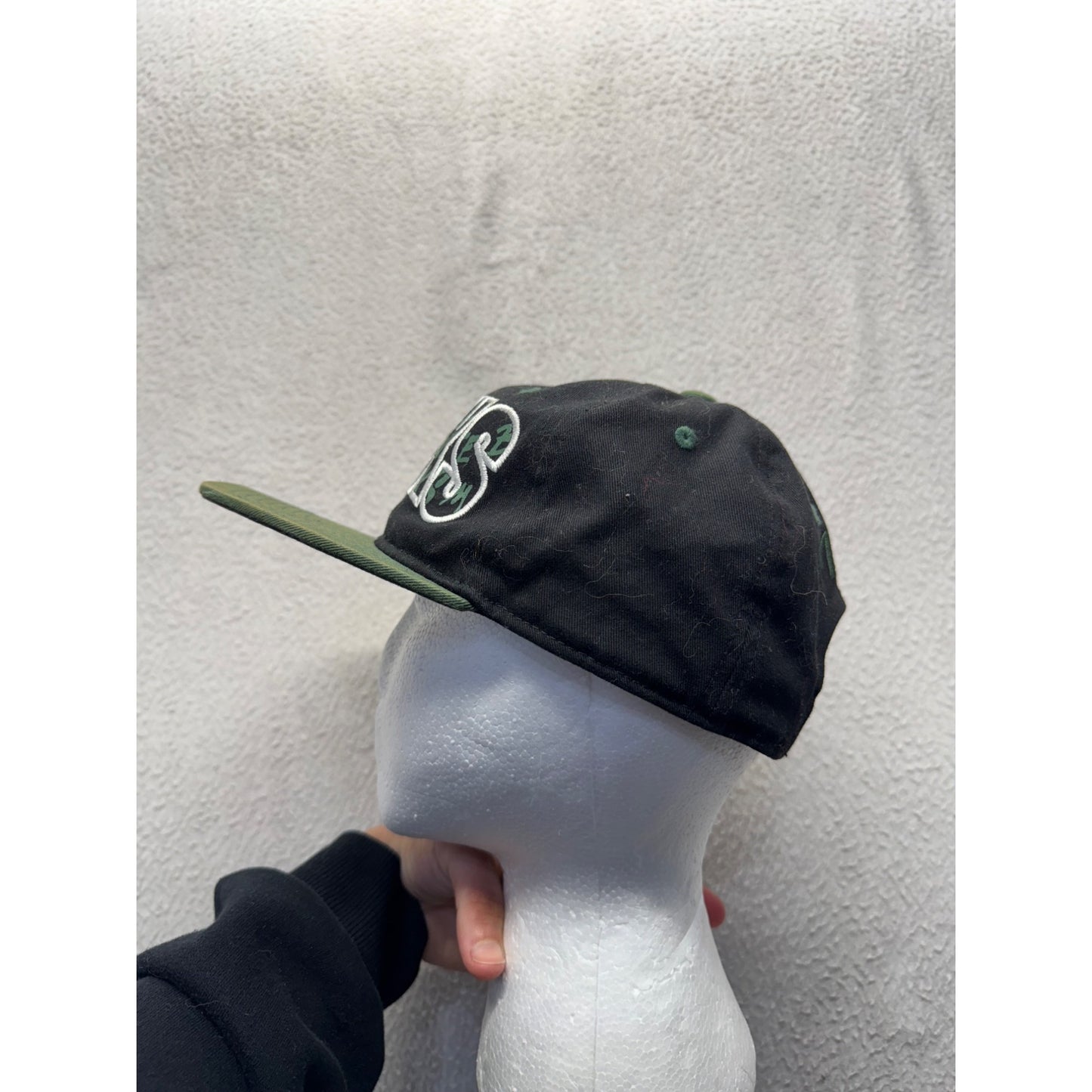 Milwaukee Bucks Youth Snapback Hat Black & Green NBA Cotton Adjustable Cap #9759