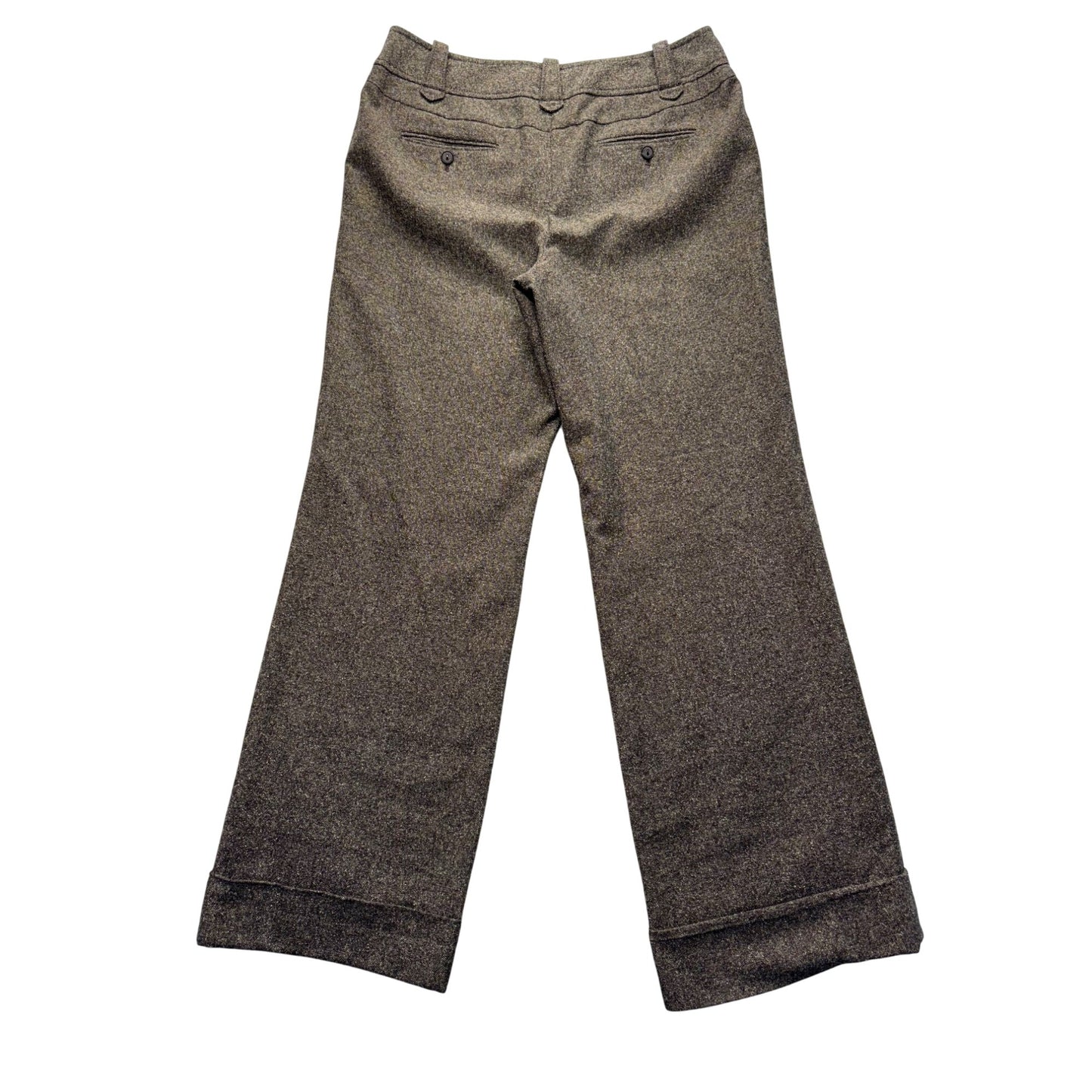 Ann Taylor Loft Marisa Wide Leg Wool Blend Tweed Trousers Size 10 #177B
