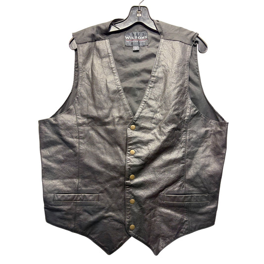 Wilsons Leather Black Vest XL #7510