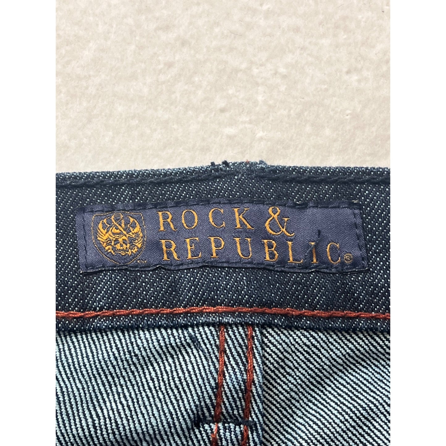 Rock & Republic Kasandra Dark Wash Boot Cut Jeans Size 31 (US12-14) #8434