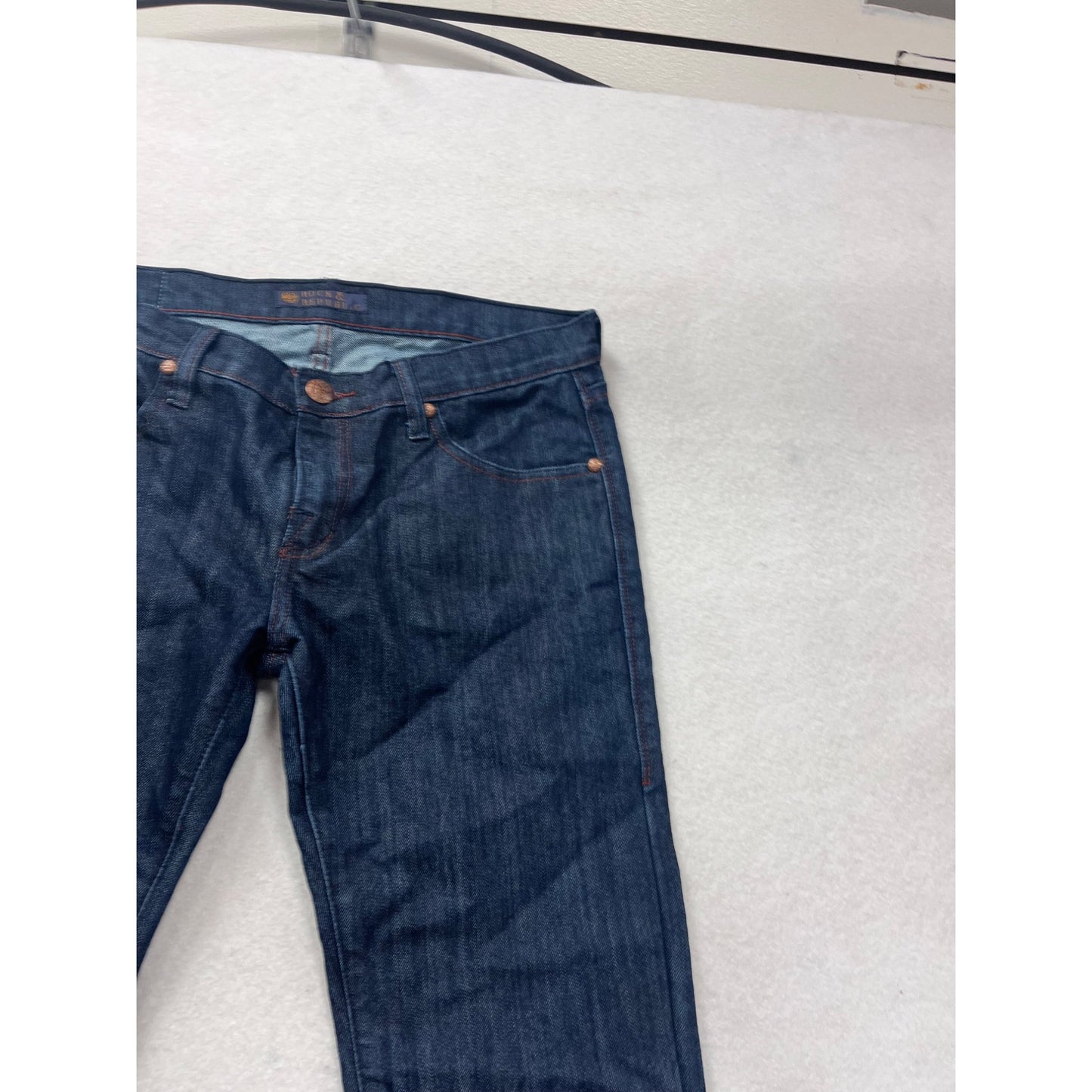 Rock & Republic Kasandra Dark Wash Boot Cut Jeans Size 31 (US12-14) #8434