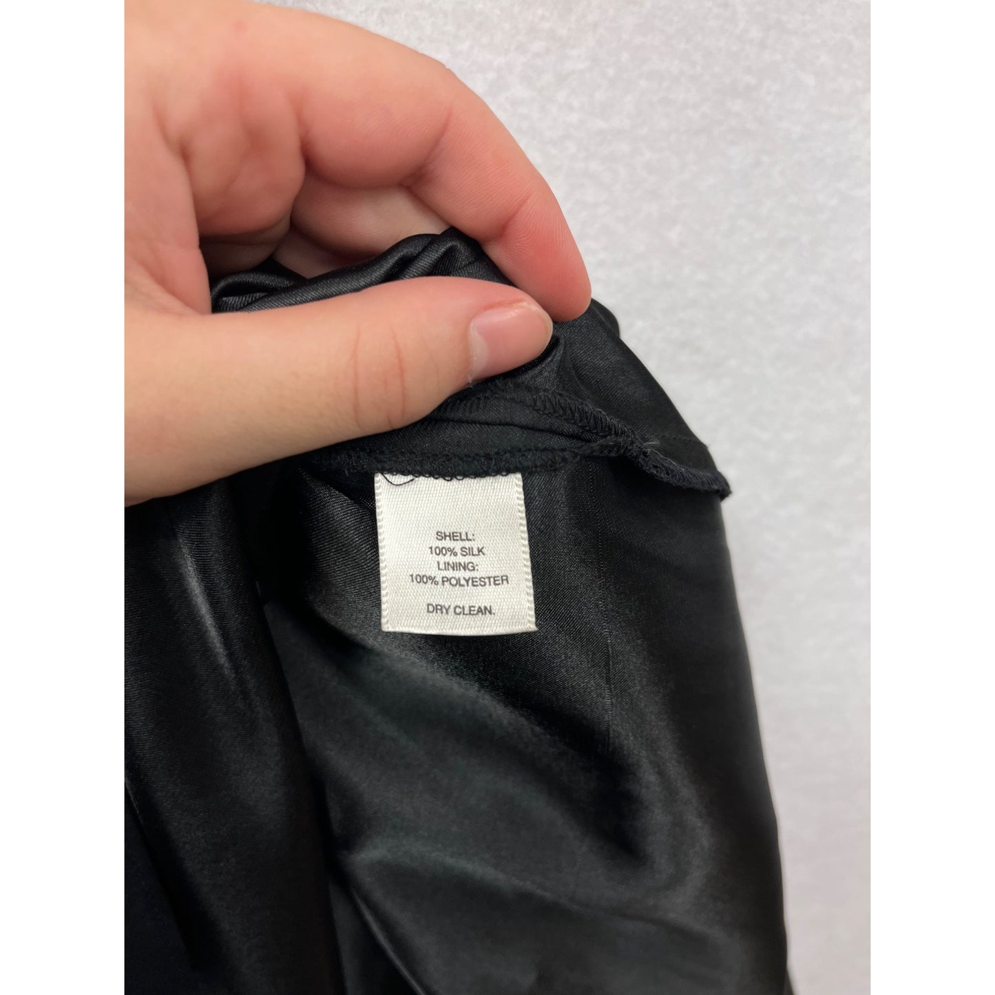 Strapless Black Silk Cocktail Dress Womens Size 12 #8111