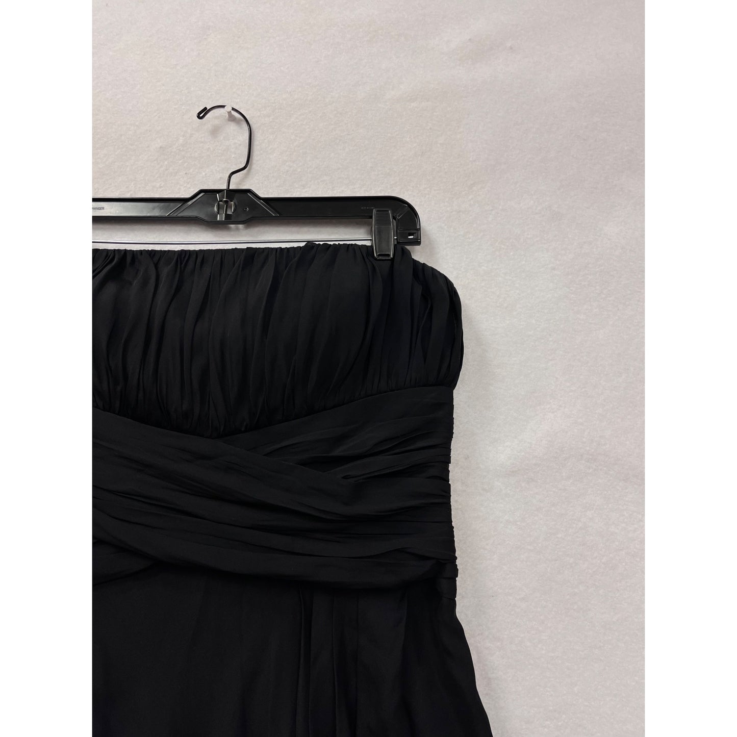 Strapless Black Silk Cocktail Dress Womens Size 12 #8111