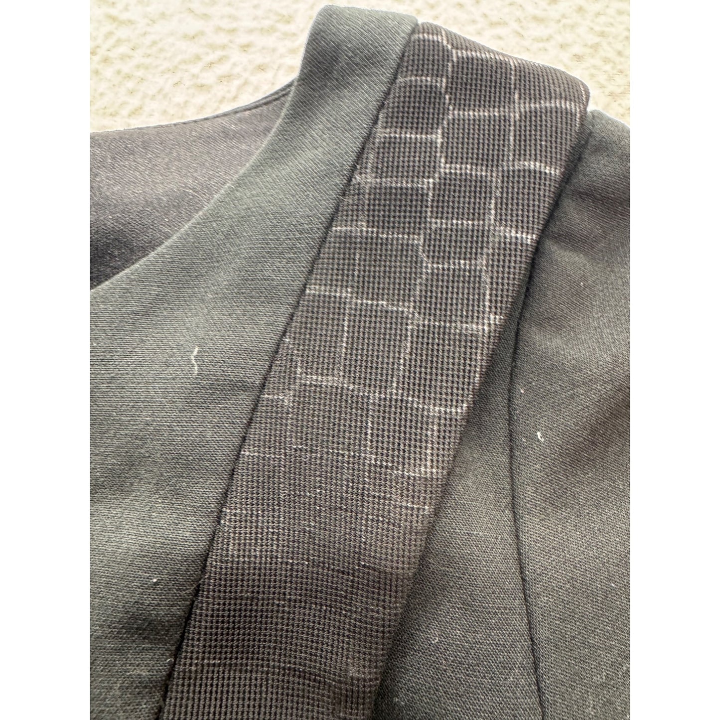 Tahari Arthur S. Levine Black Sheath Dress Textured Trim Size 4 #9143