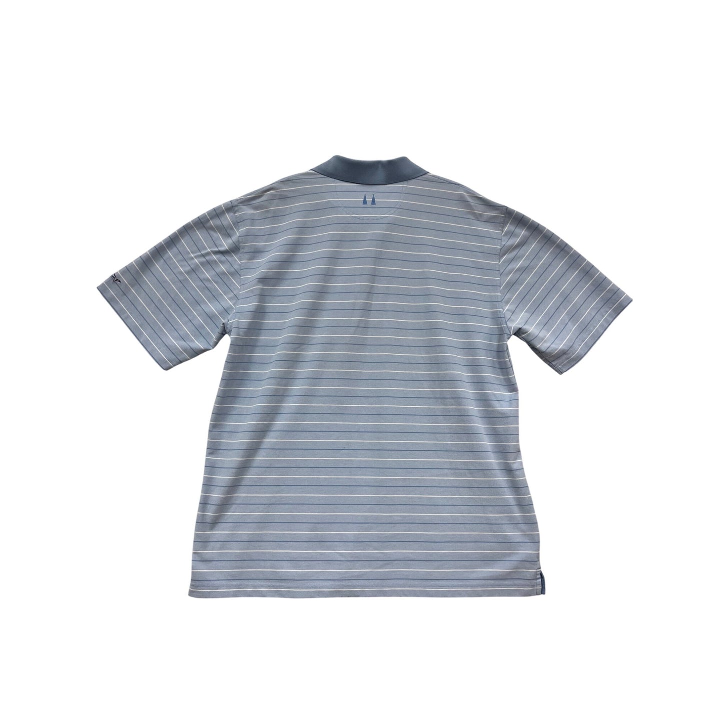 Greg Norman XL Light Blue Striped Polo Shirt #592A
