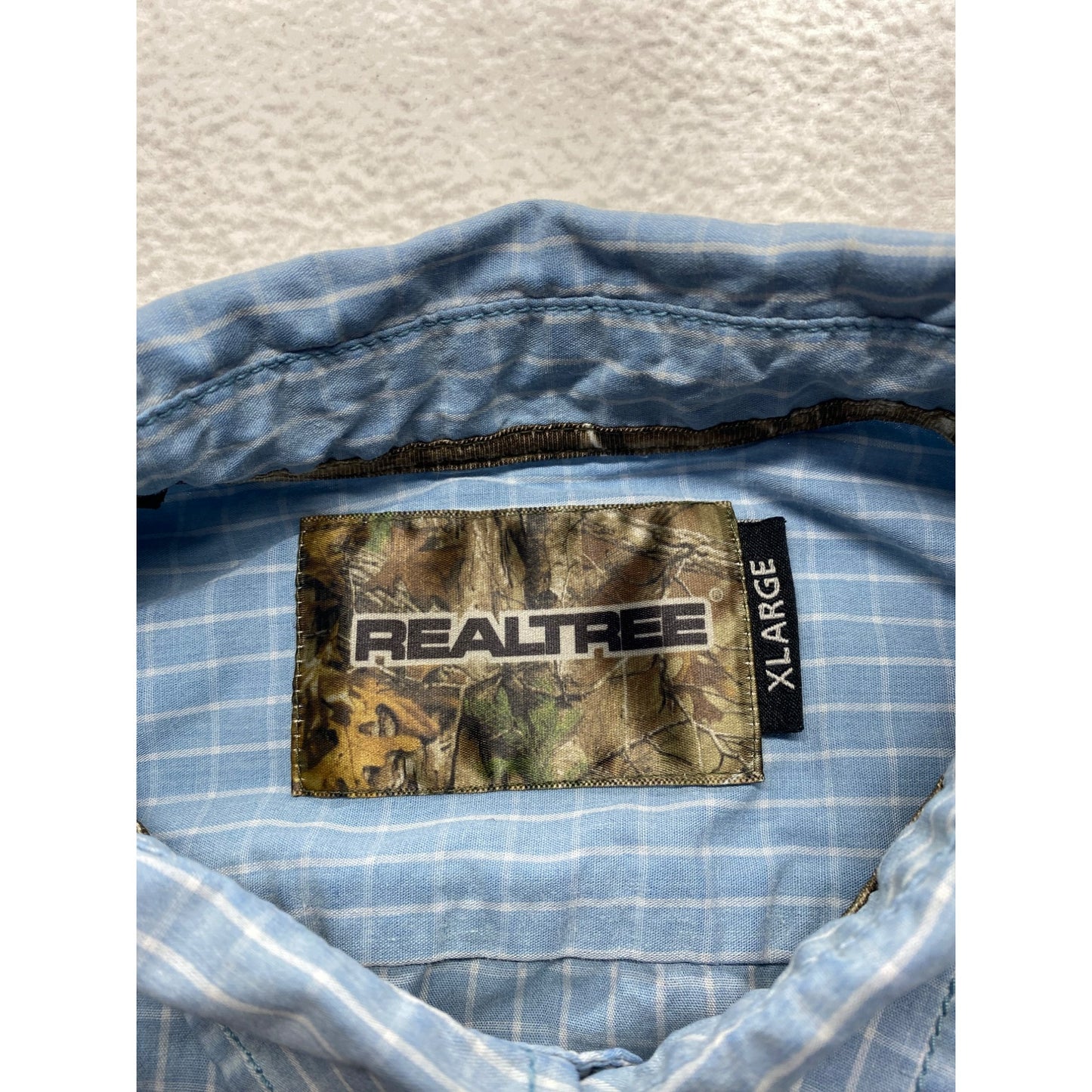 Men’s realtree  blue polo #5524