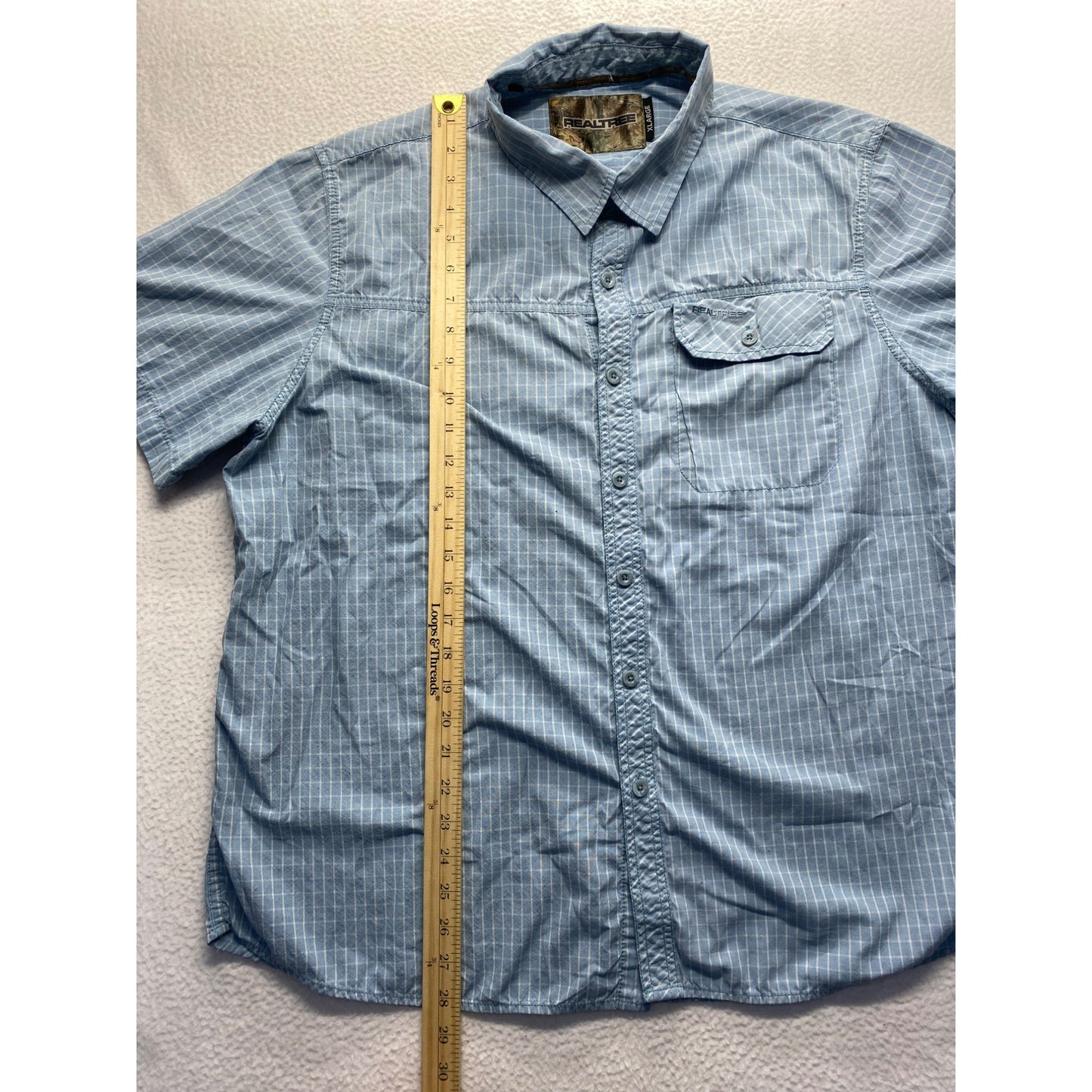 Men’s realtree  blue polo #5524