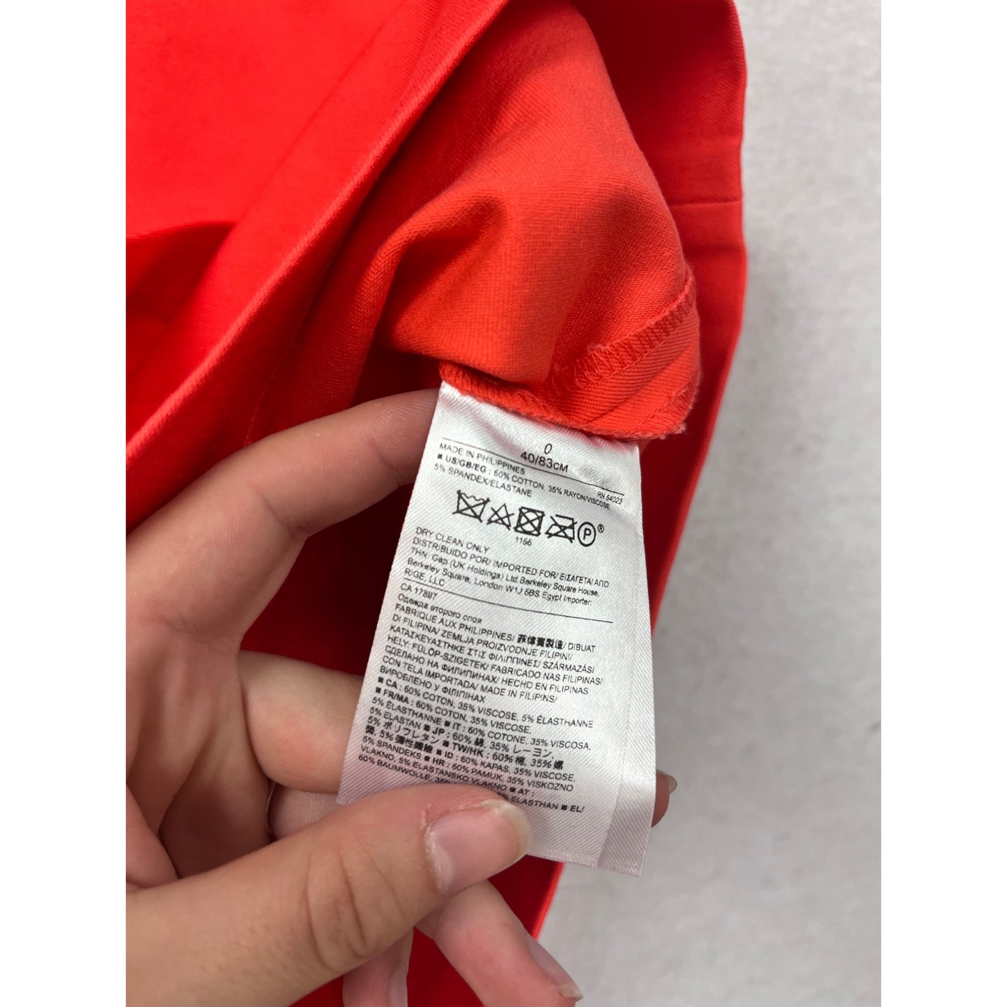 Banana Republic Sloan Pencil Skirt Red Size 0 #8834