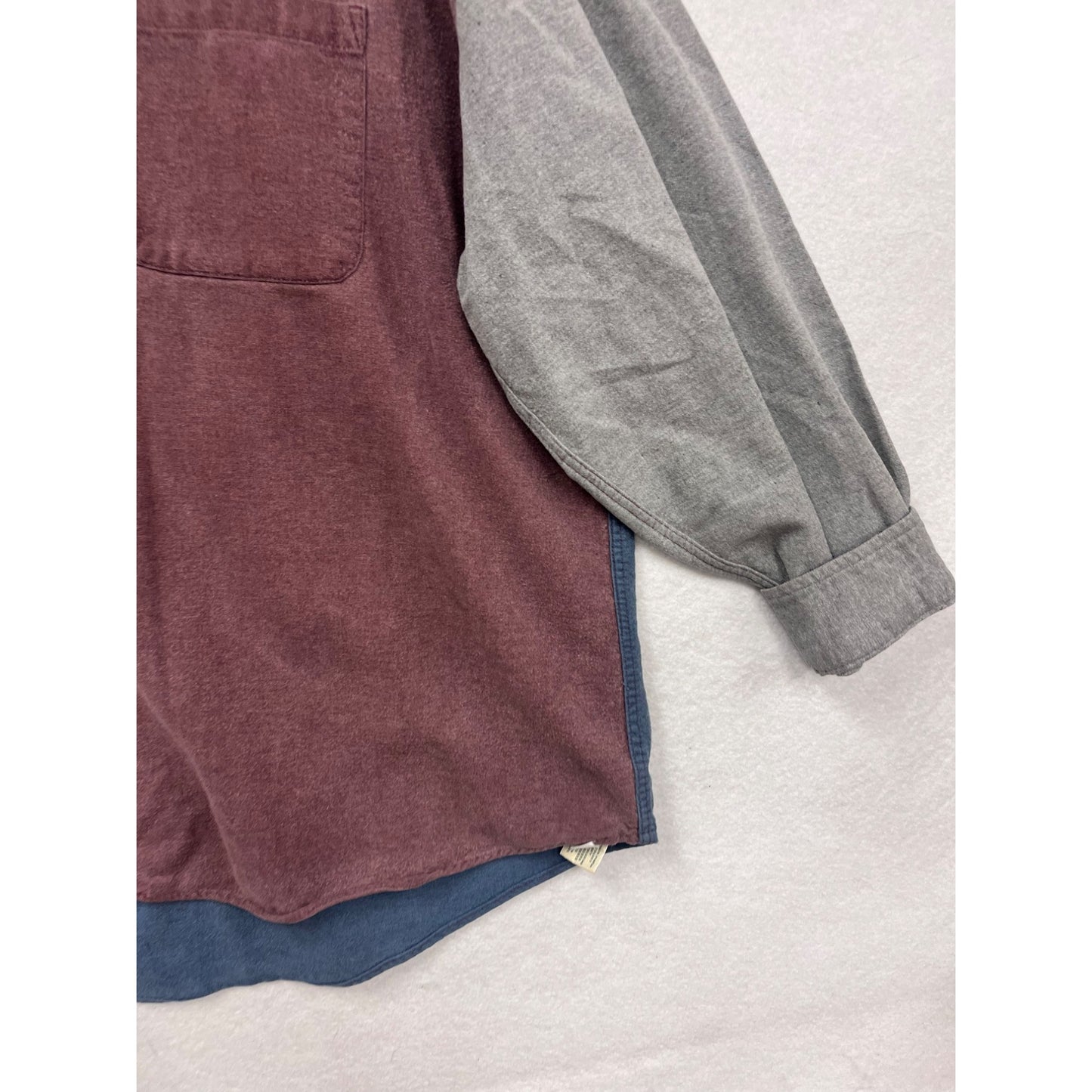 St. Johns Bay XXL Colorblock Heavyweight Flannel Button-Up Shirt #239A