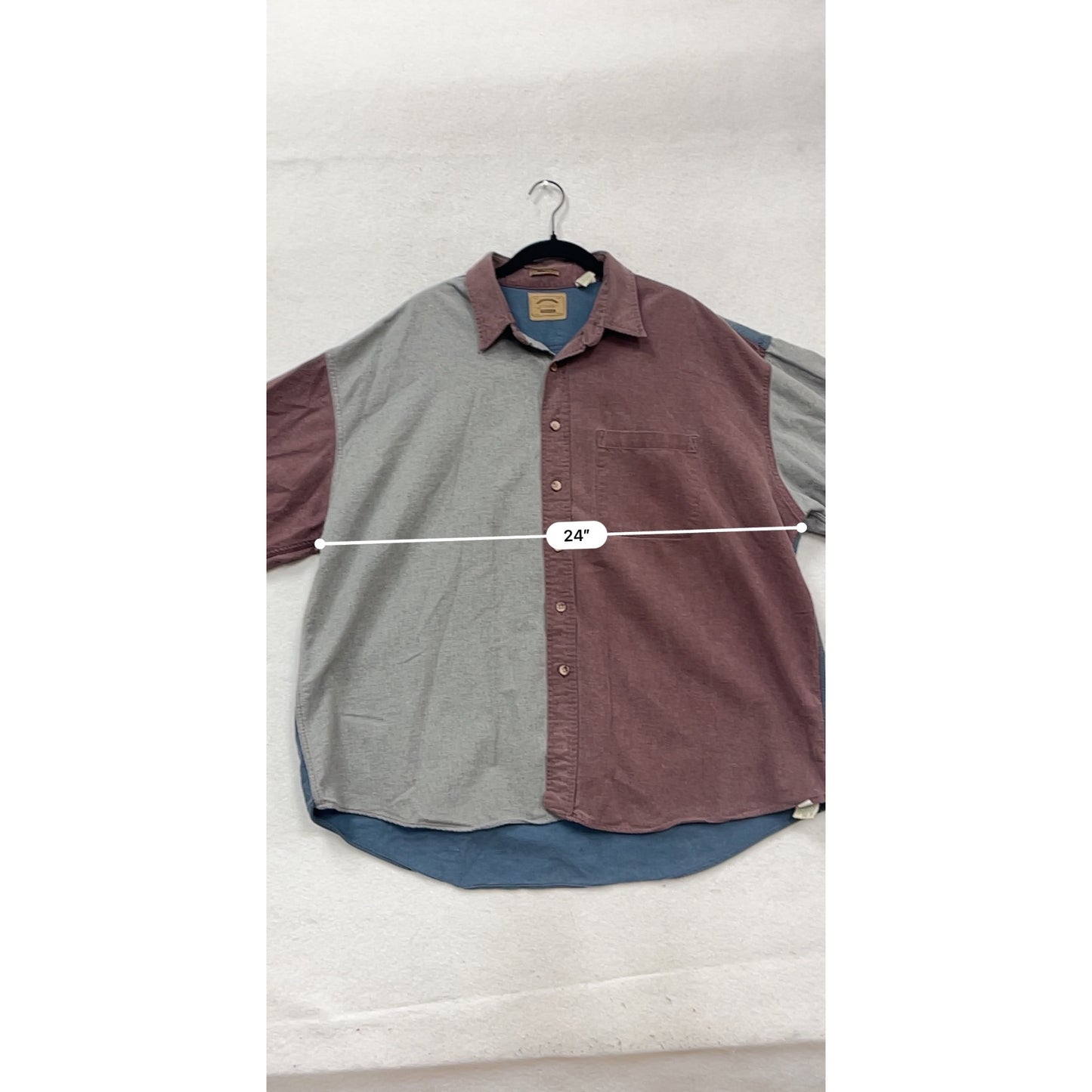 St. Johns Bay XXL Colorblock Heavyweight Flannel Button-Up Shirt #239A