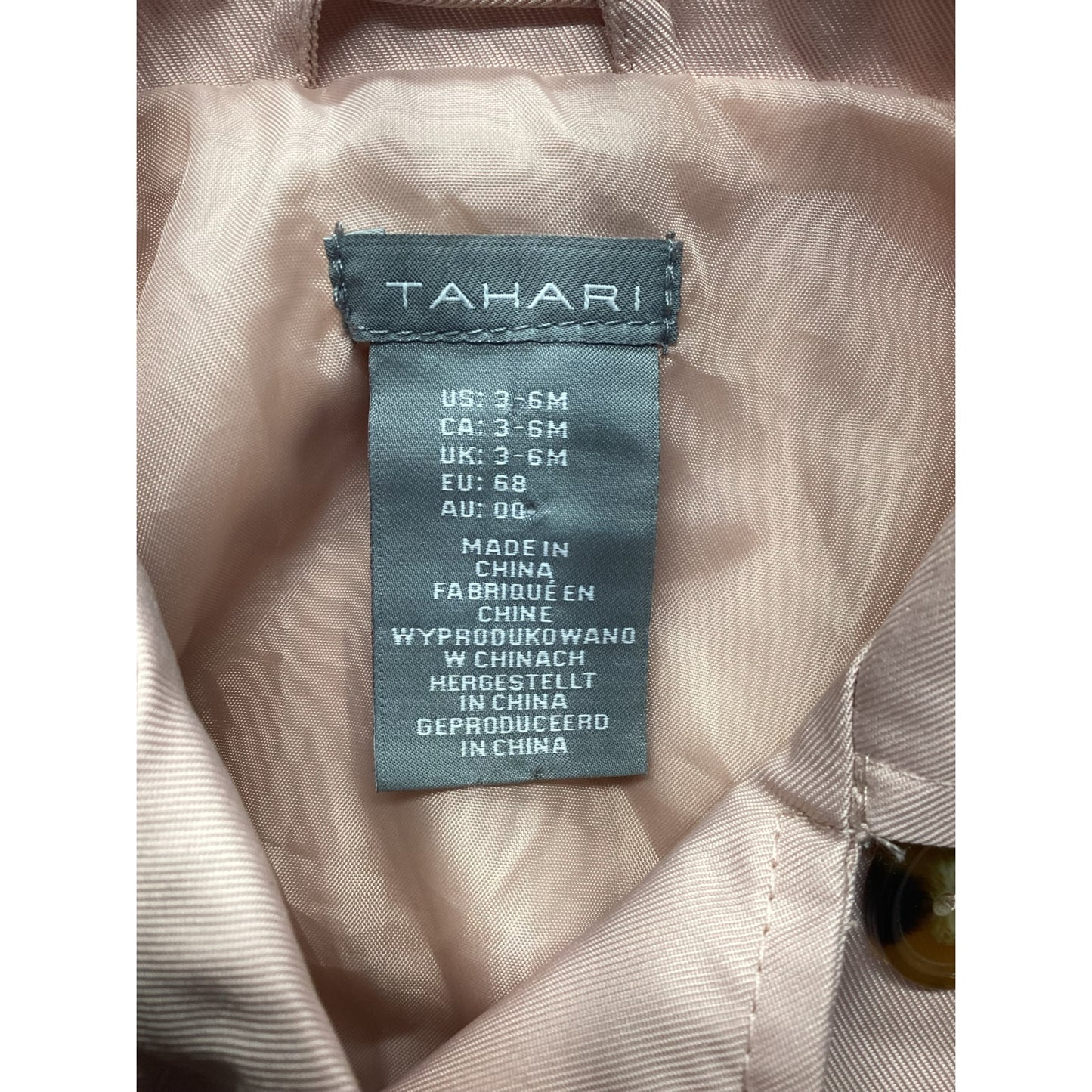 Tahari Baby Pink Trench Coat