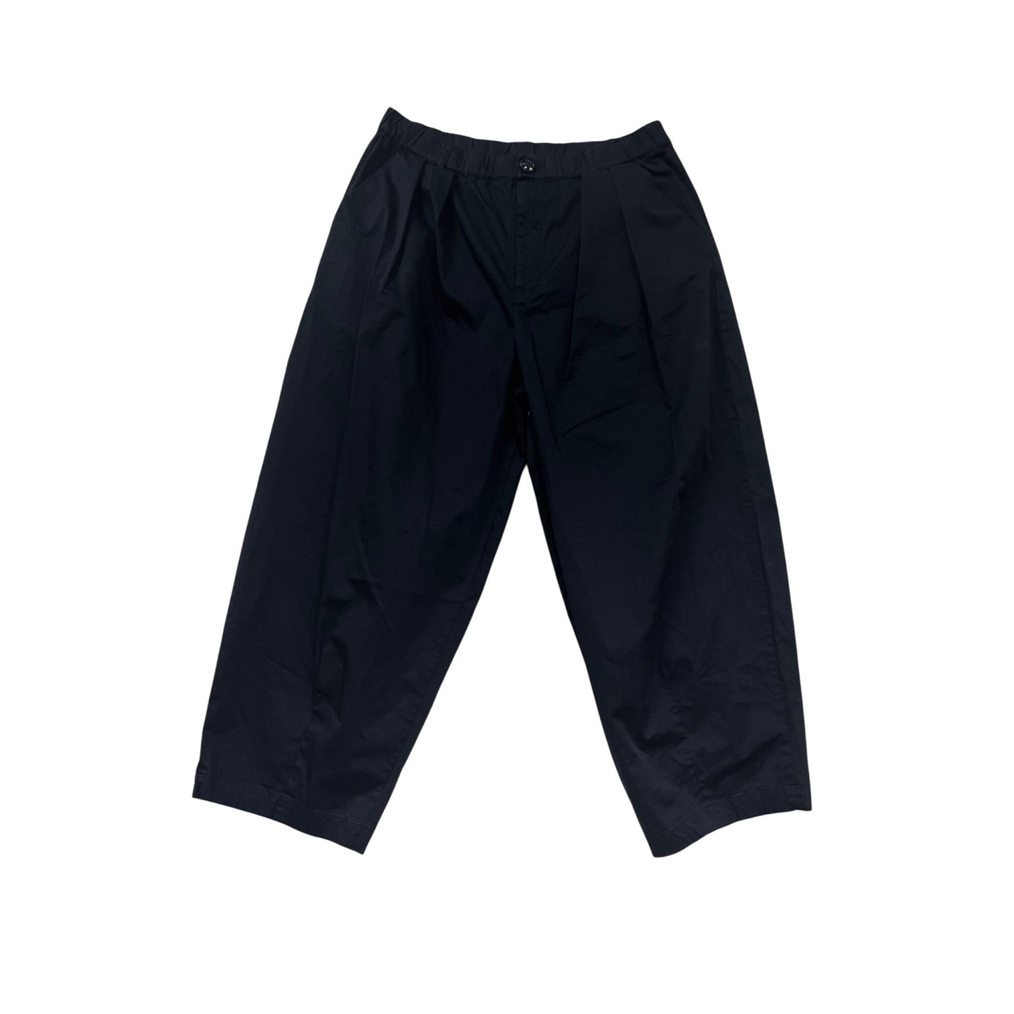 Maeve Black Cropped Wide-Leg Pants Medium #8560