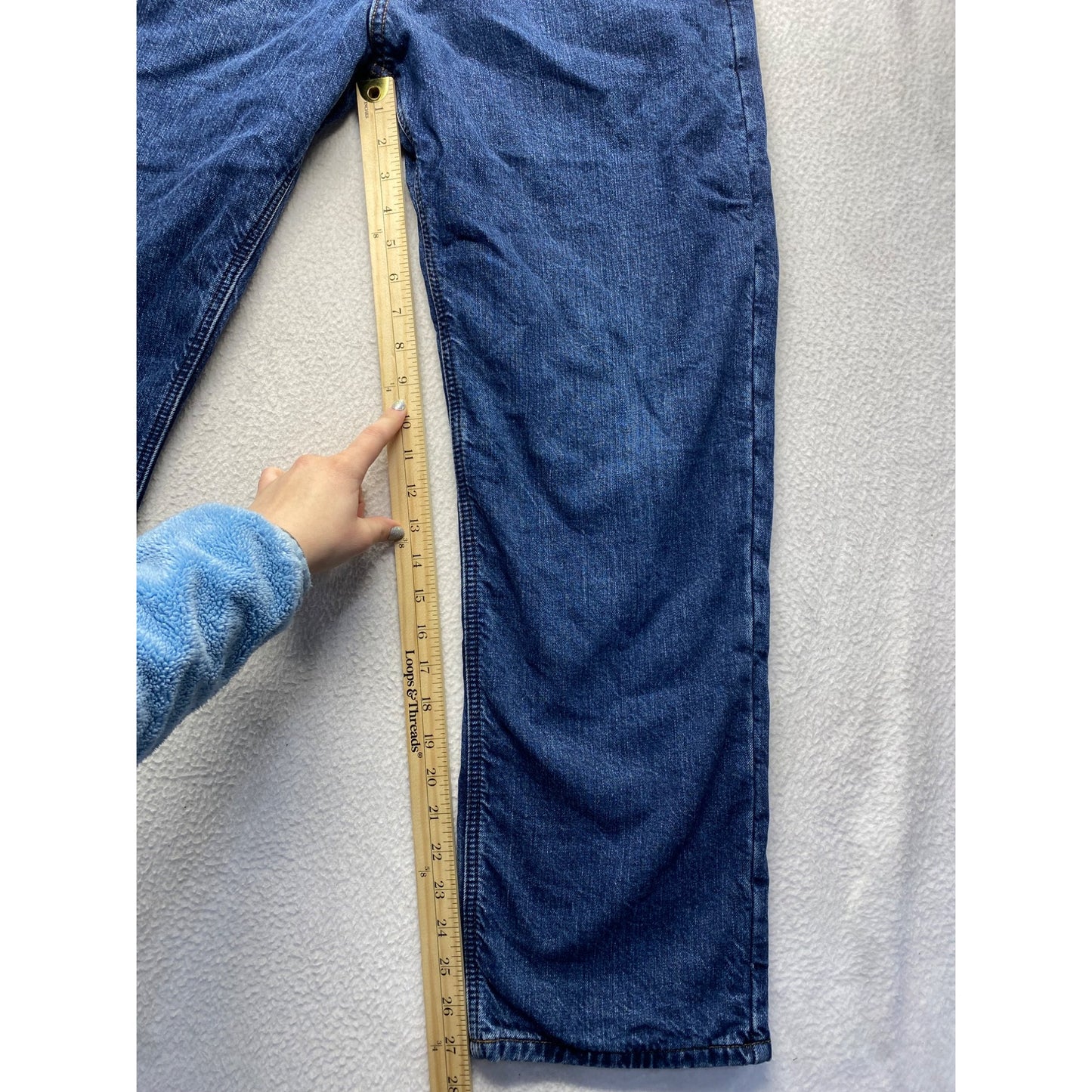 Carhartt Mens Blue Relaxed Fit Jeans Flannel lined #7140
