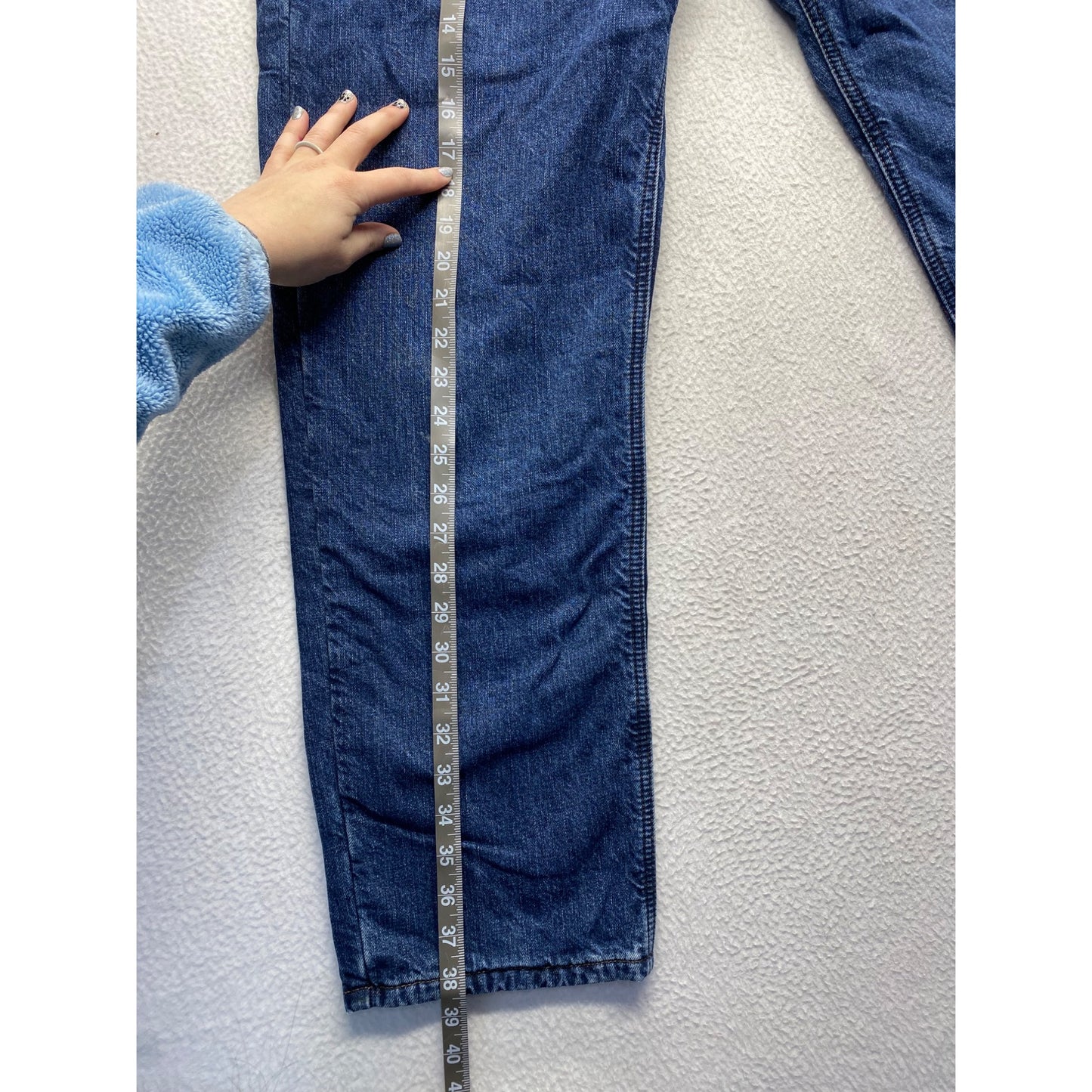 Carhartt Mens Blue Relaxed Fit Jeans Flannel lined #7140