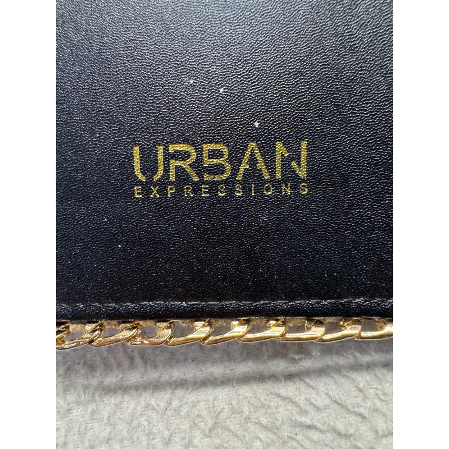 Urban Expressions Vegan Leather Wallet With Gold Trim 45B