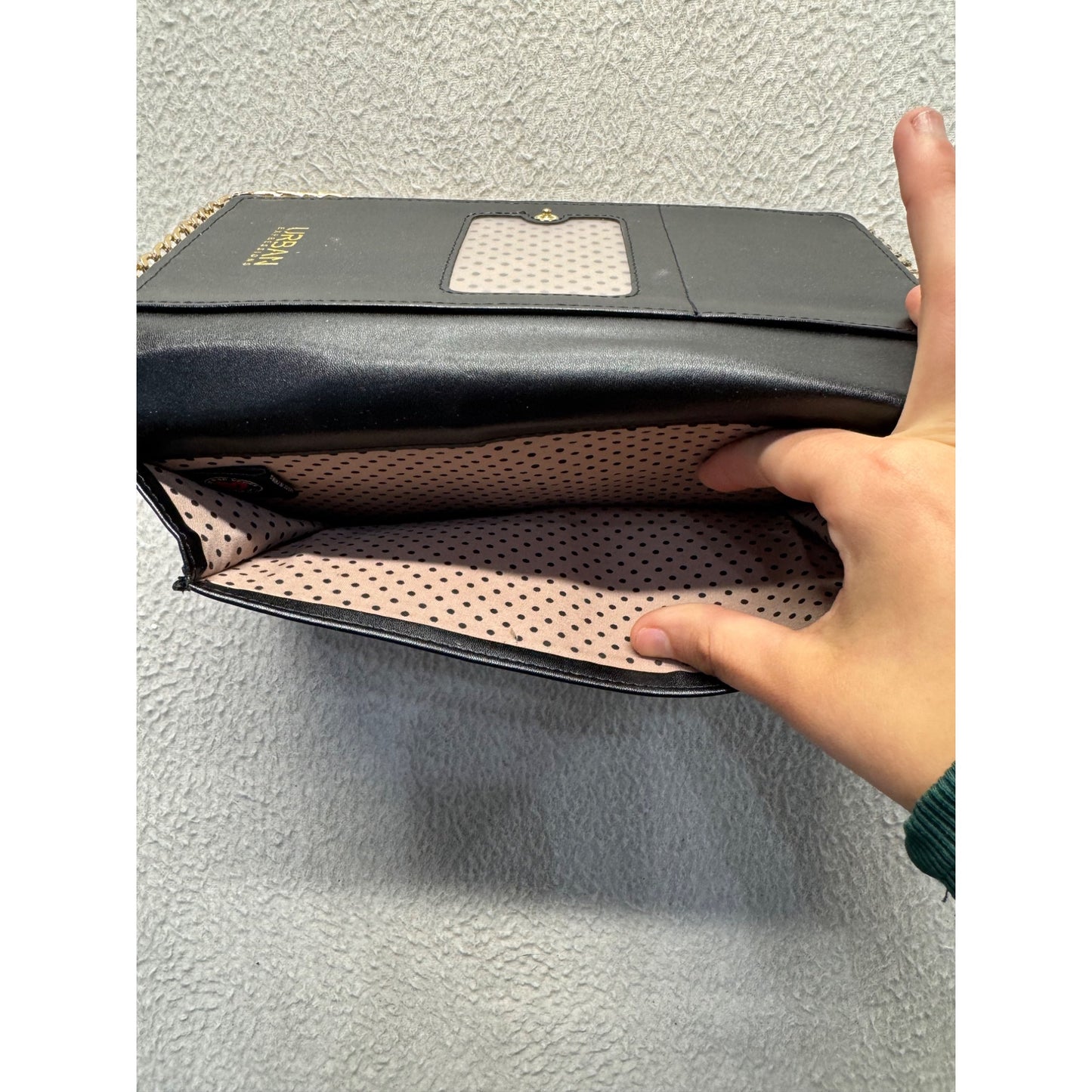 Urban Expressions Vegan Leather Wallet With Gold Trim 45B