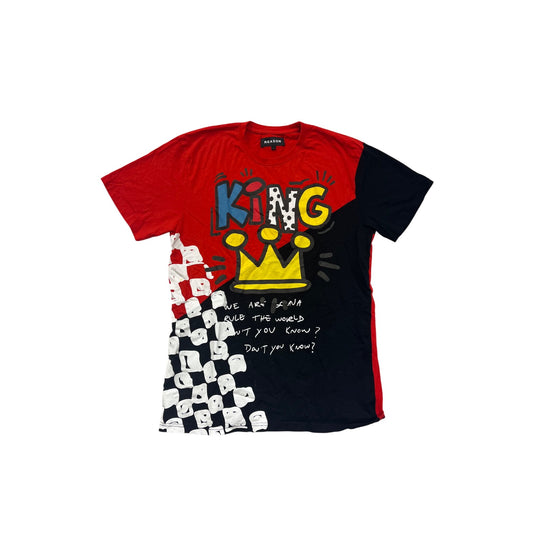 Reason Mens Large Graphic T-Shirt With King Crown Print #8891