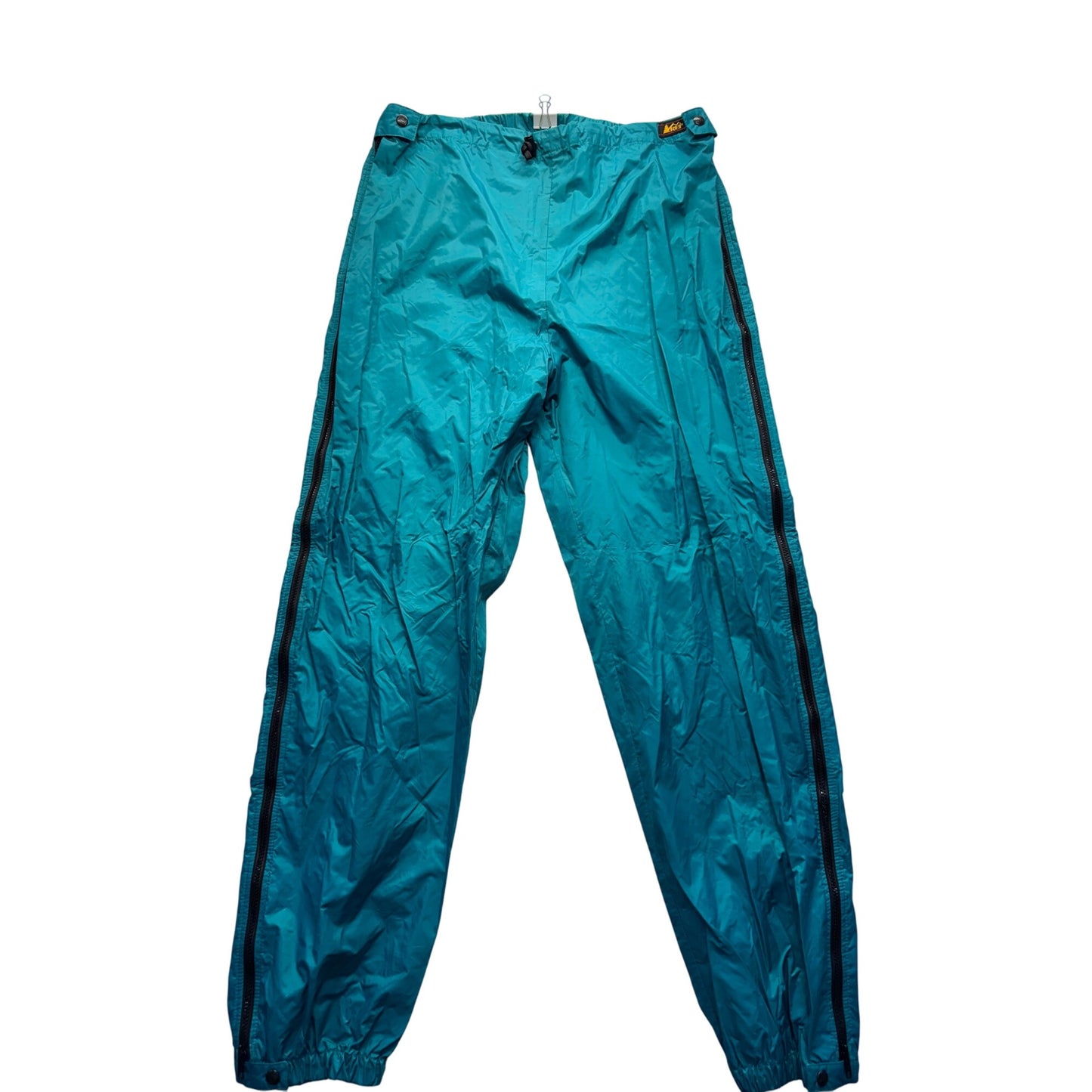 Vintage REI Teal Nylon Windbreaker Pants Size XL 9494