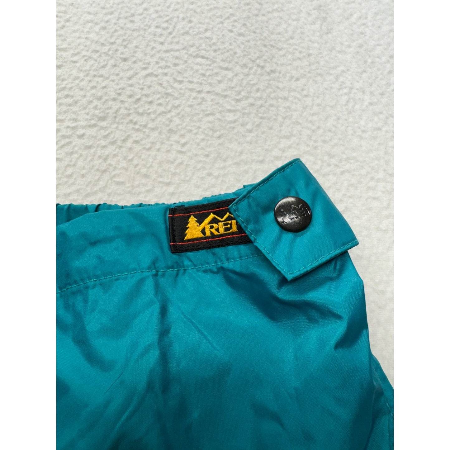Vintage REI Teal Nylon Windbreaker Pants Size XL 9494