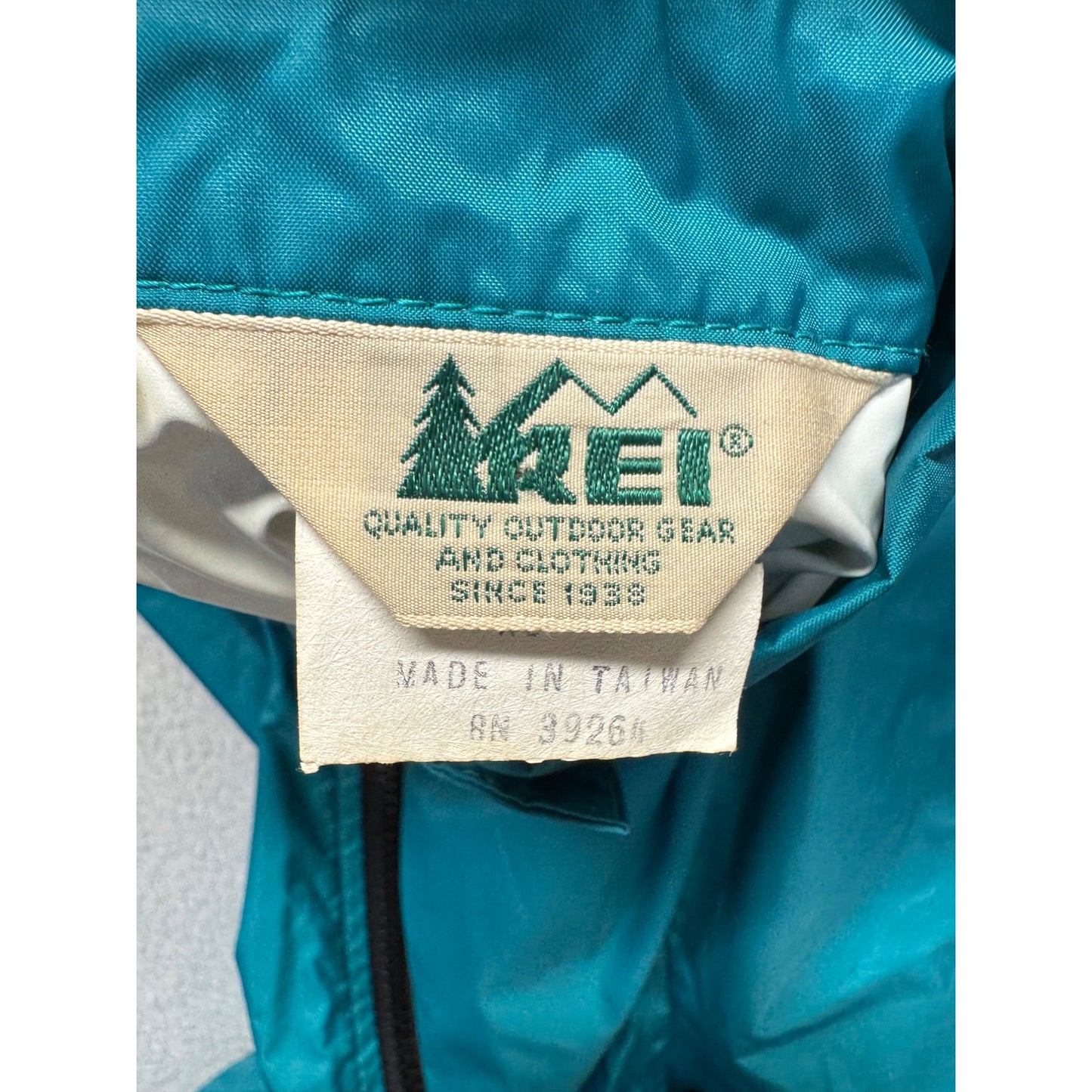 Vintage REI Teal Nylon Windbreaker Pants Size XL 9494