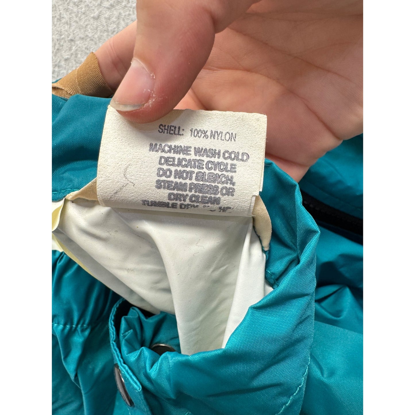 Vintage REI Teal Nylon Windbreaker Pants Size XL 9494