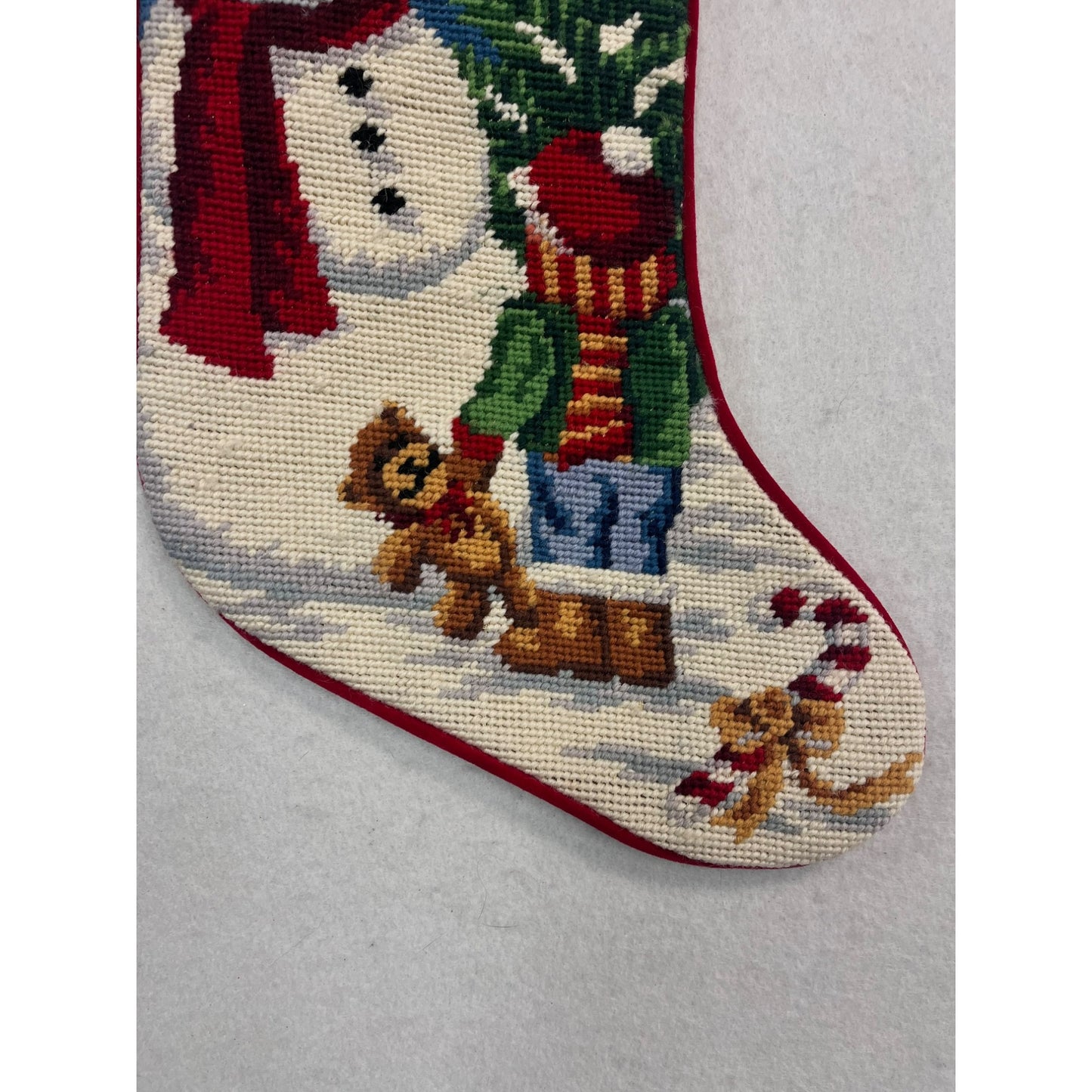 Vintage Needlepoint Christmas Stockings #2716