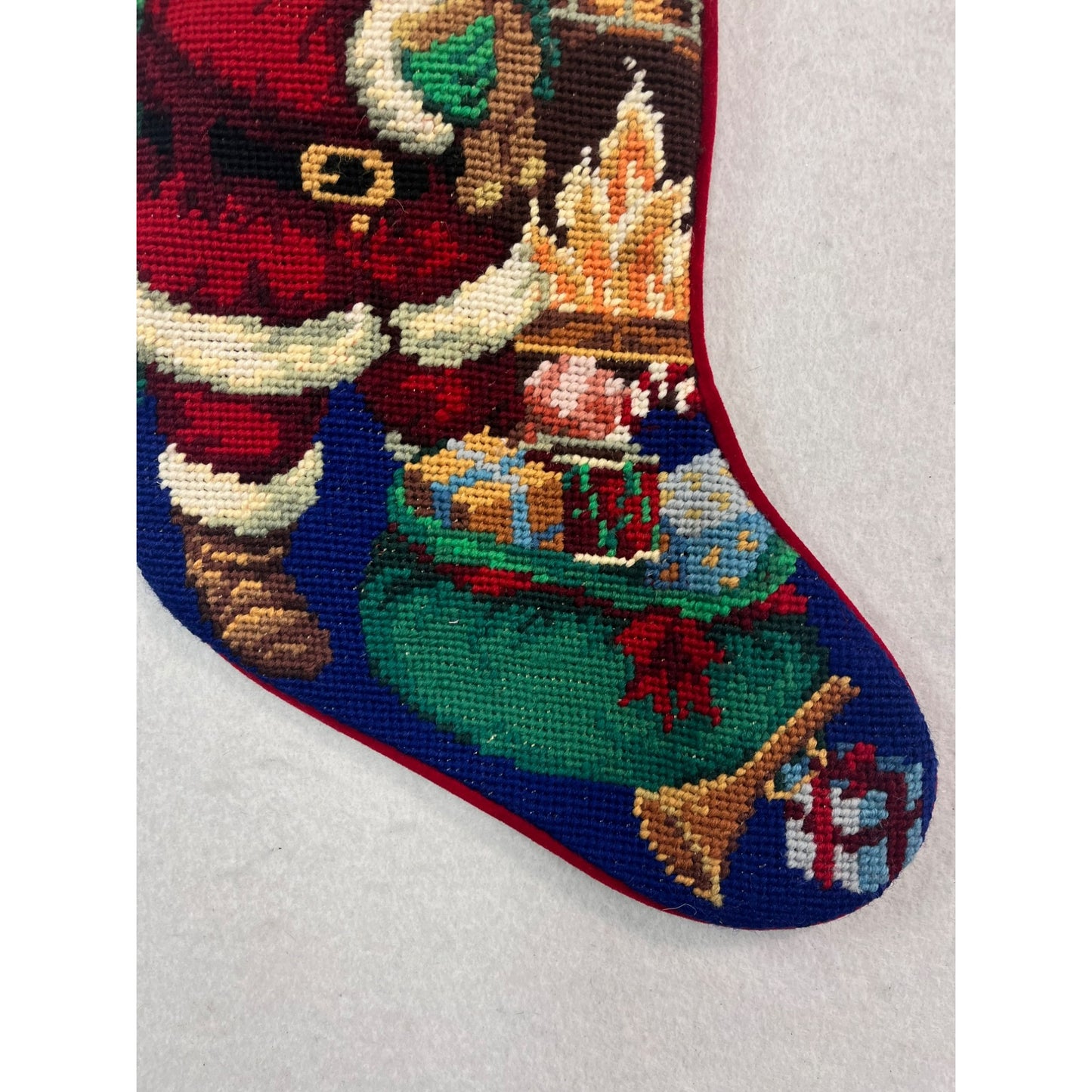 Vintage Needlepoint Christmas Stockings #2716