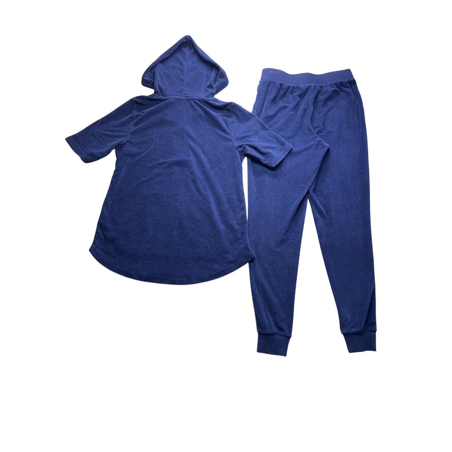 D & Co. Active Womens XS Blue Hooded Jogger Set #7958