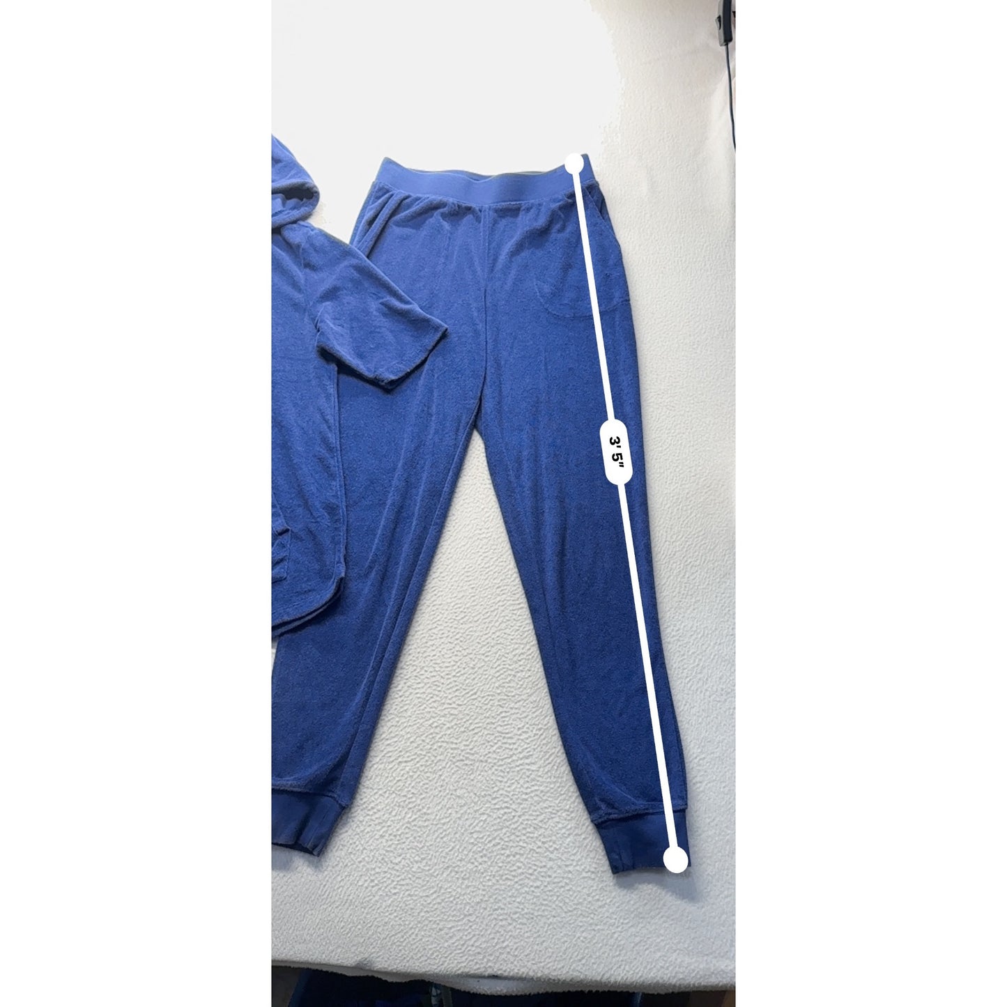 D & Co. Active Womens XS Blue Hooded Jogger Set #7958