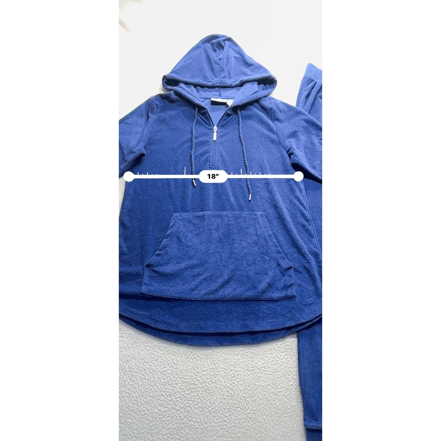 D & Co. Active Womens XS Blue Hooded Jogger Set #7958