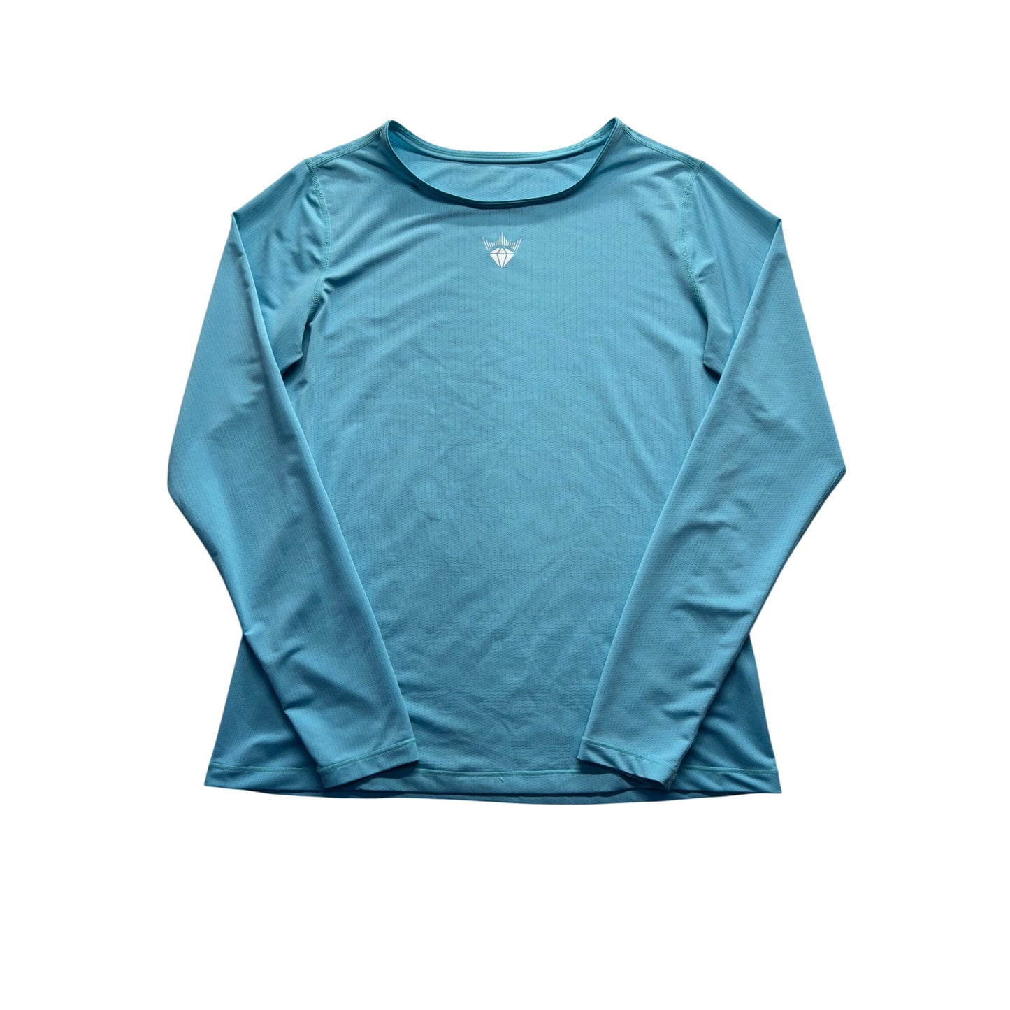 Royalty Long Sleeve Crew Neck Activewear Shirt For Women Size L #9579