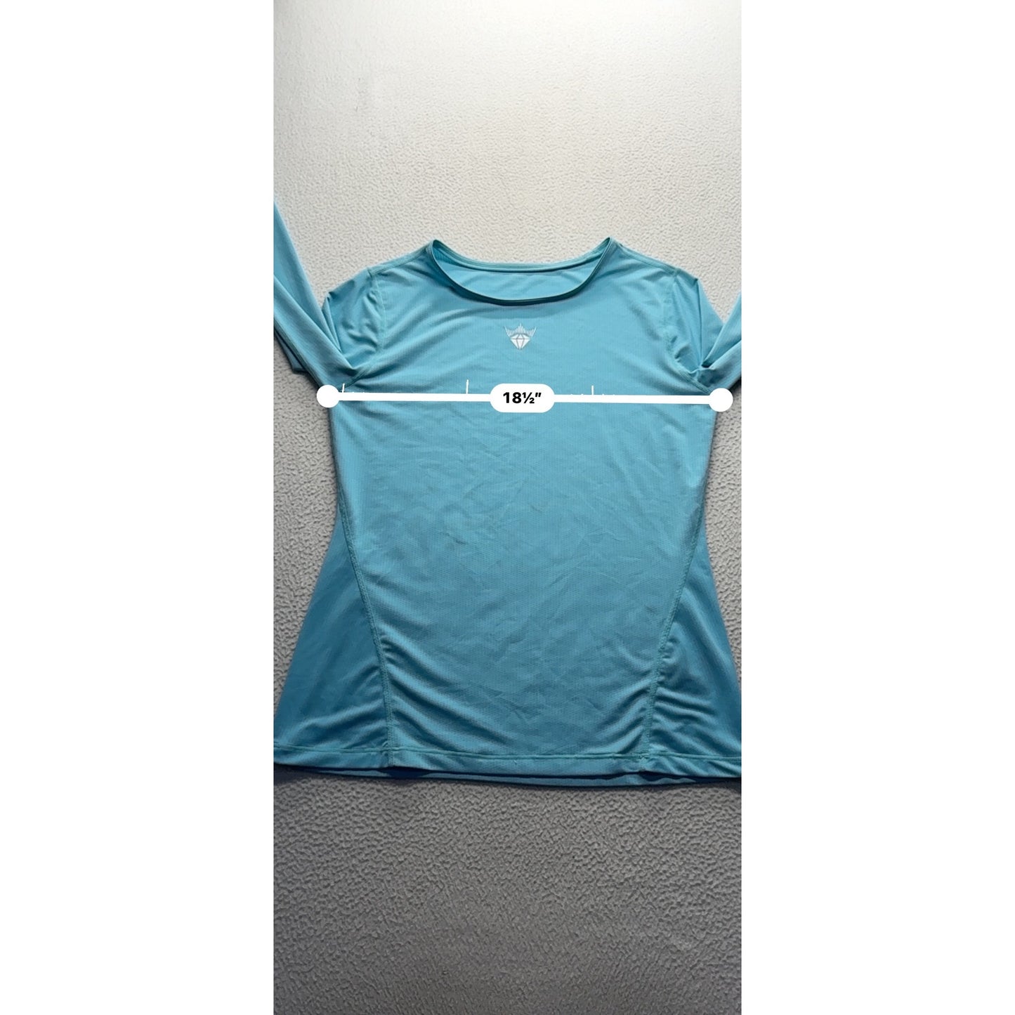 Royalty Long Sleeve Crew Neck Activewear Shirt For Women Size L #9579