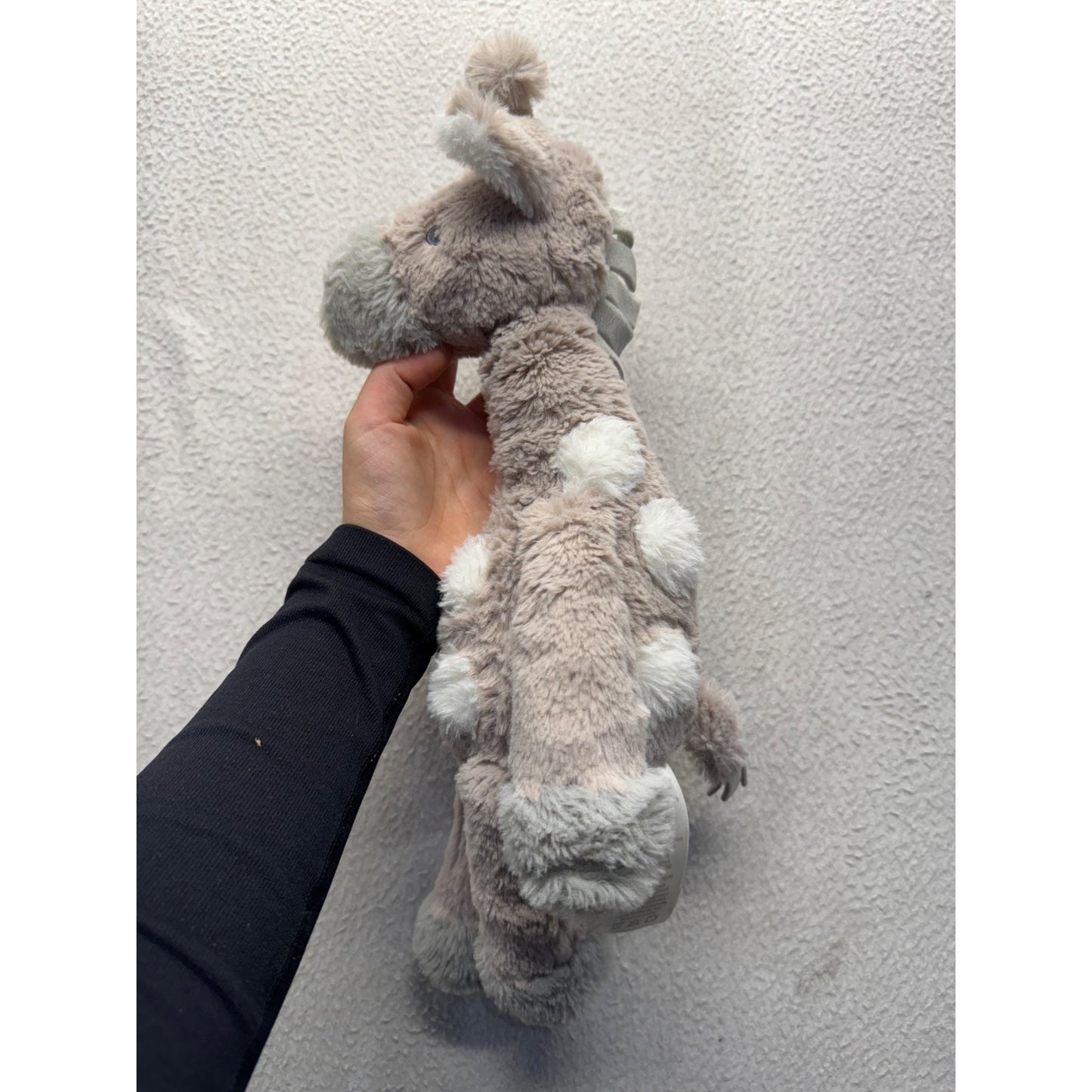 Lambs & Ivy Signature Plush Giraffe Stuffed Animal Toy 16" Gray & White #9381