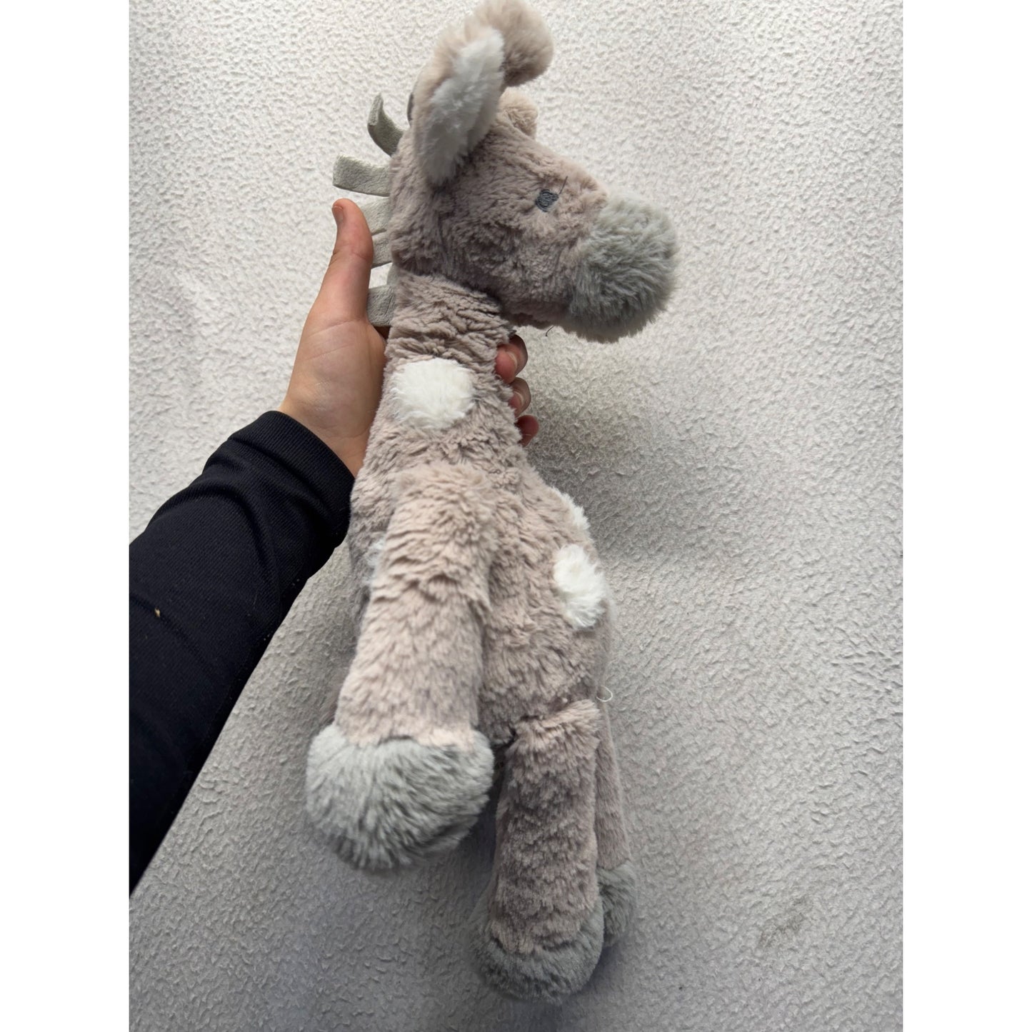 Lambs & Ivy Signature Plush Giraffe Stuffed Animal Toy 16" Gray & White #9381