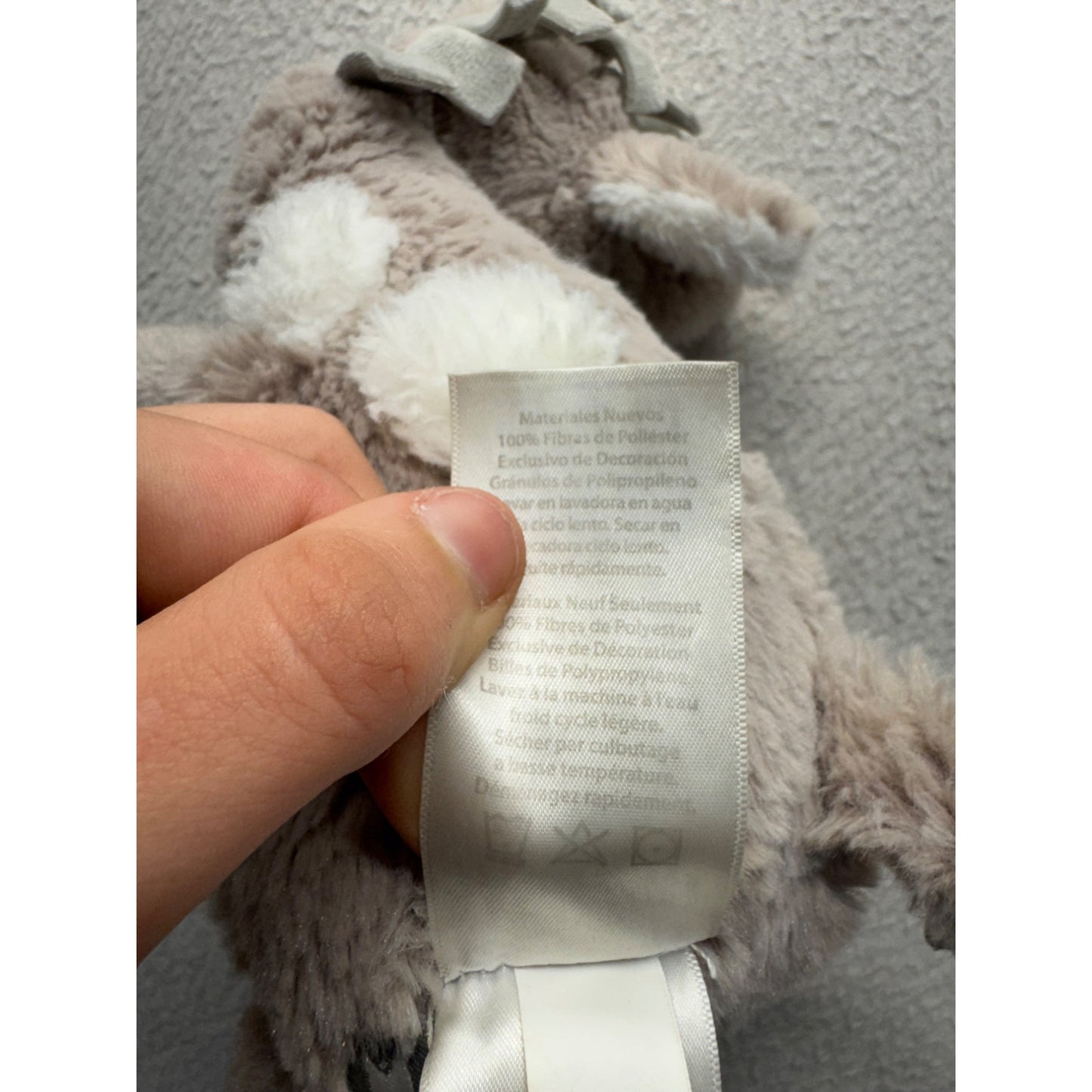 Lambs & Ivy Signature Plush Giraffe Stuffed Animal Toy 16" Gray & White #9381