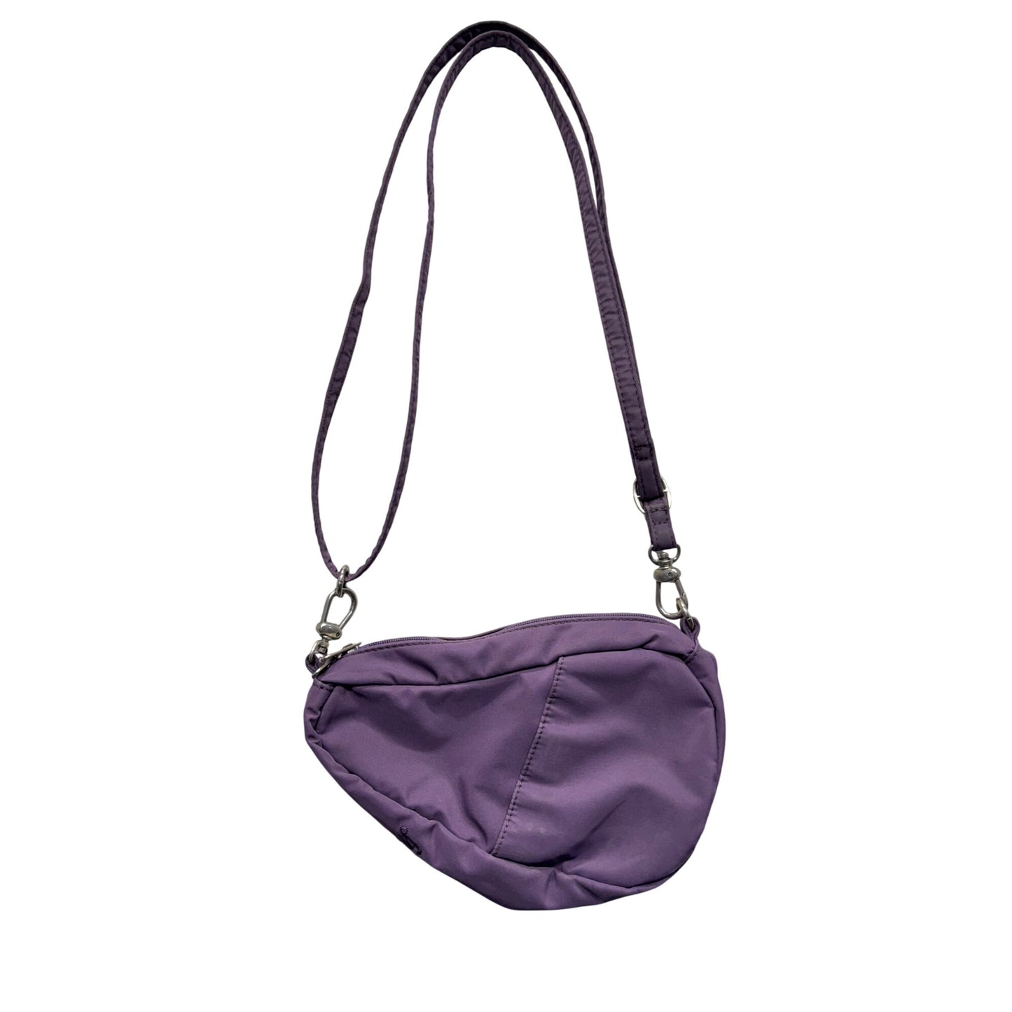 AmeriBag Purple Crossbody Nylon Bag With Adjustable Strap & Zipper Pockets #9712