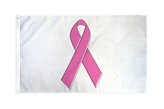 Pink Breast Cancer Ribbon Flag #53