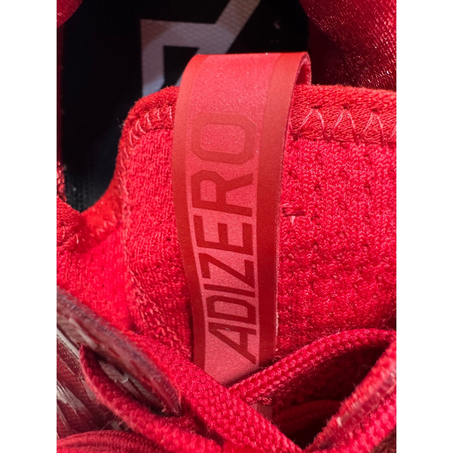 Adidas Adizero Mens Red & White Football Cleats Size 11 #392B