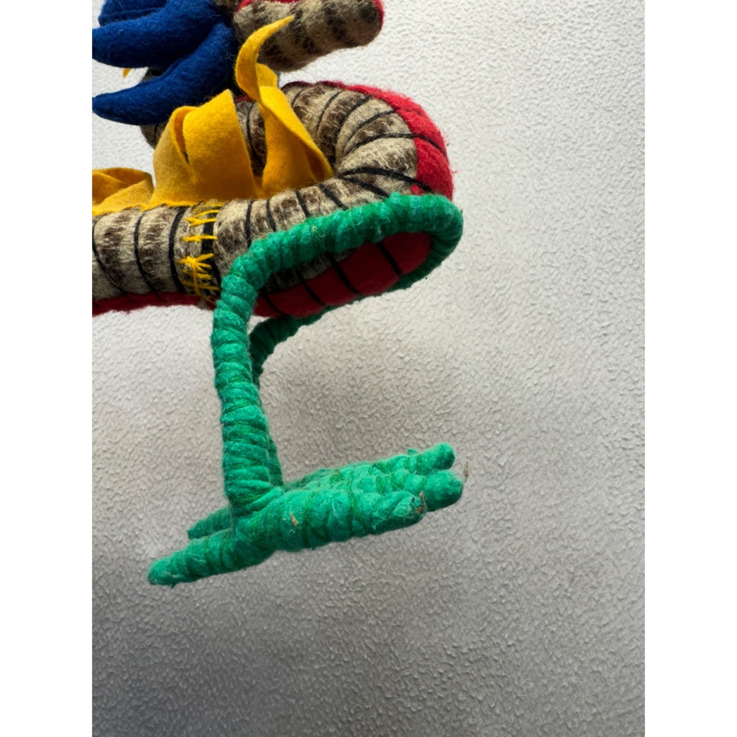Handcrafted Wool Felt Dragon Figurine w/ Unique Artisanal Design #9952