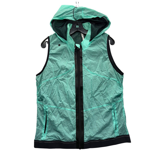 Fabletics Womens XXL Mint Green Sleeveless Hooded Vest #7514
