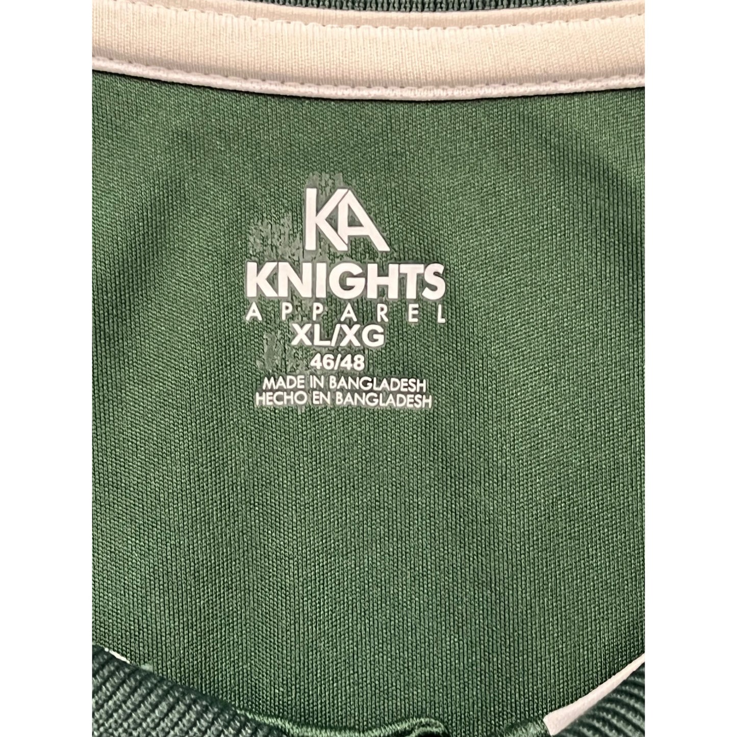 Michigan State Spartans Polo Shirt Knights Apparel Mens XL Green White #6785