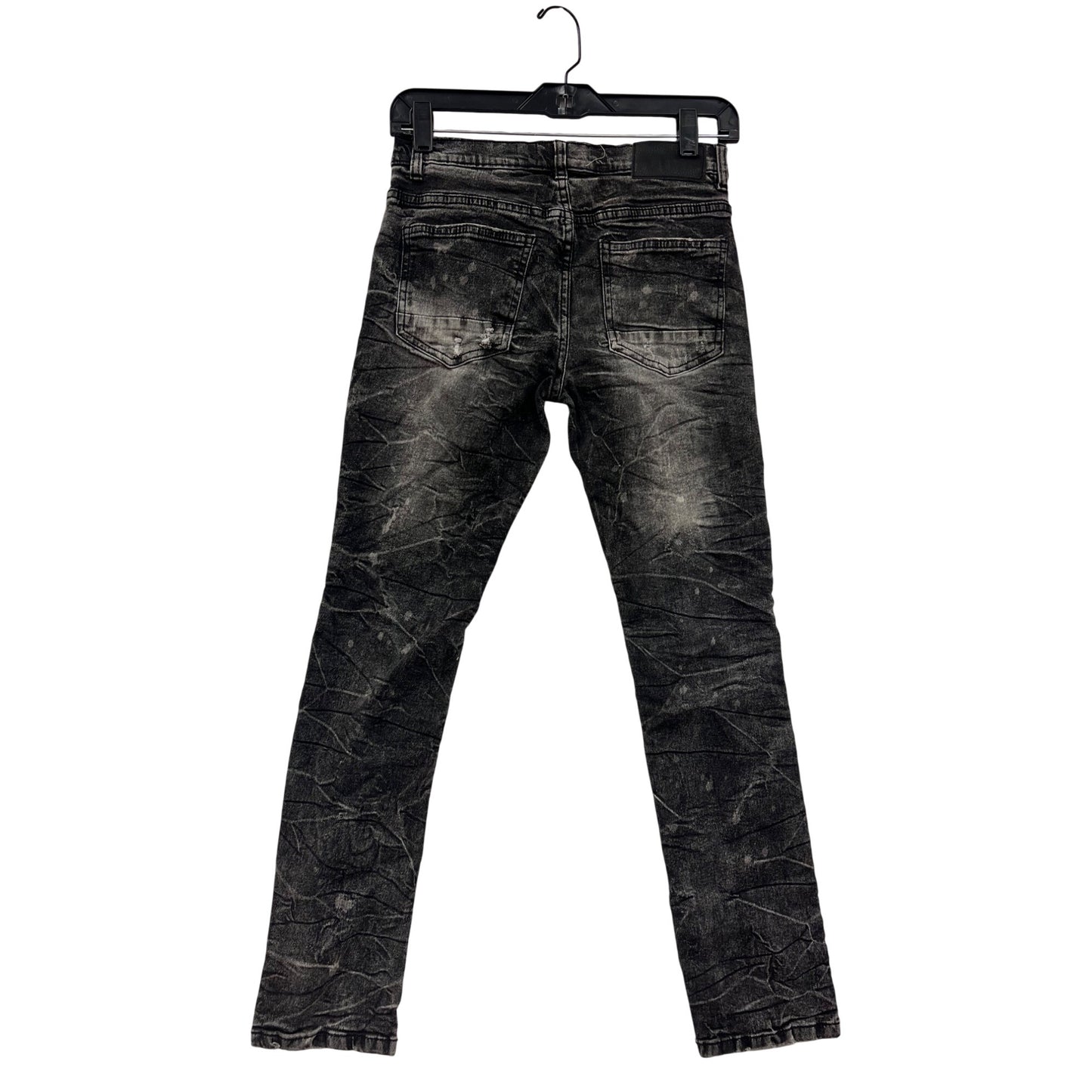 FWRD Denim Distressed Black Wash Slim Fit Jeans Size 16 #8947