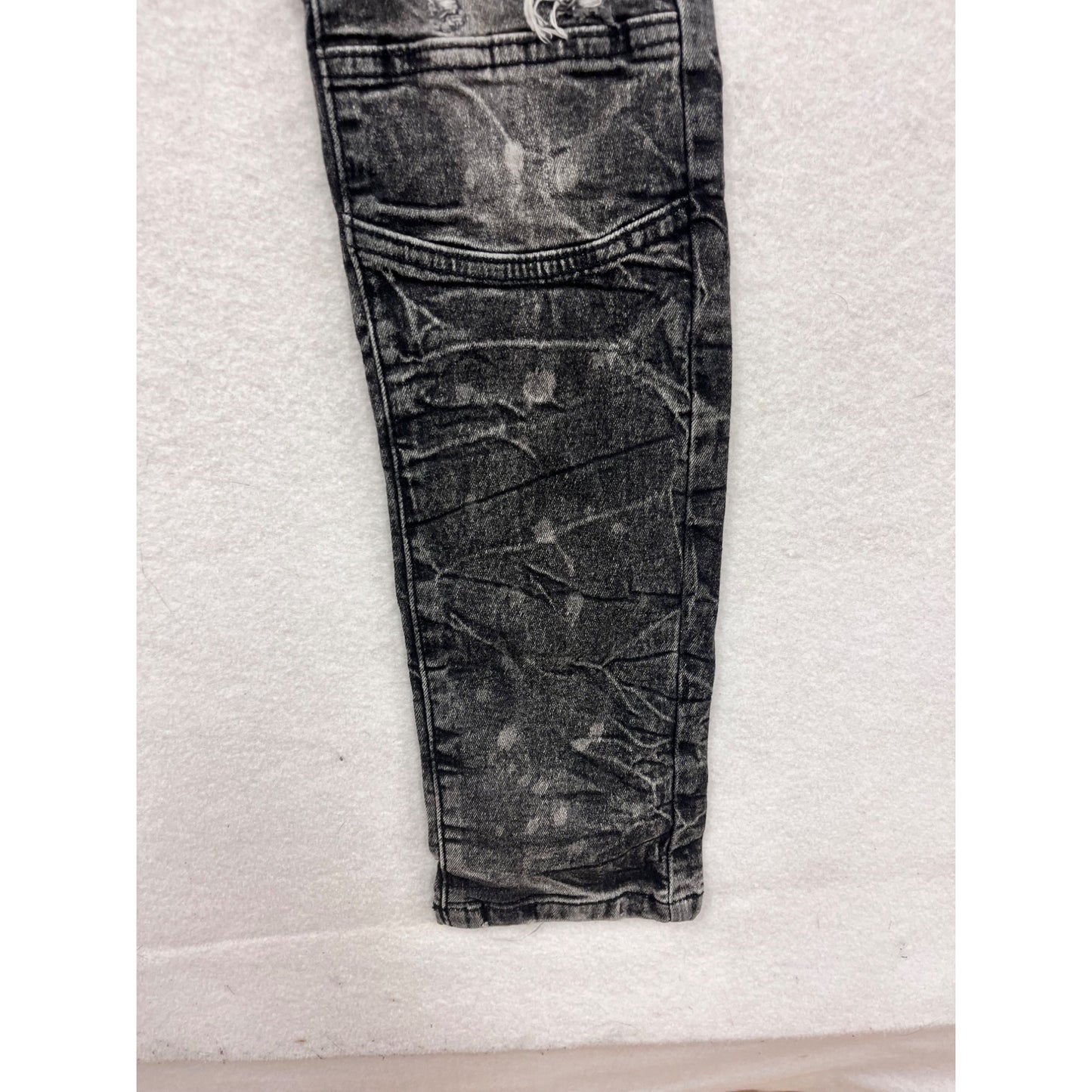 FWRD Denim Distressed Black Wash Slim Fit Jeans Size 16 #8947